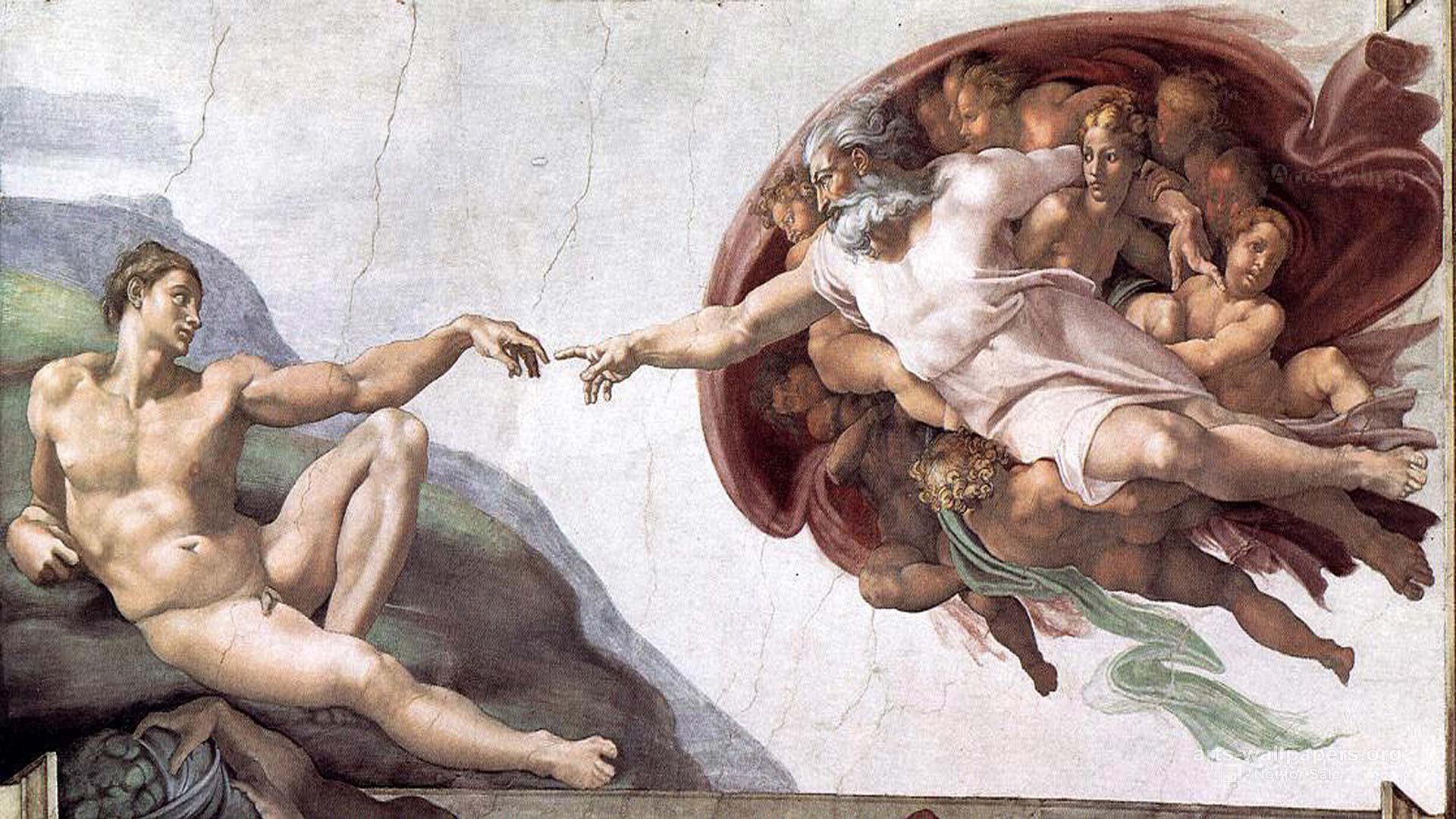 The Creation Of Adam Michelangelo, High Definition