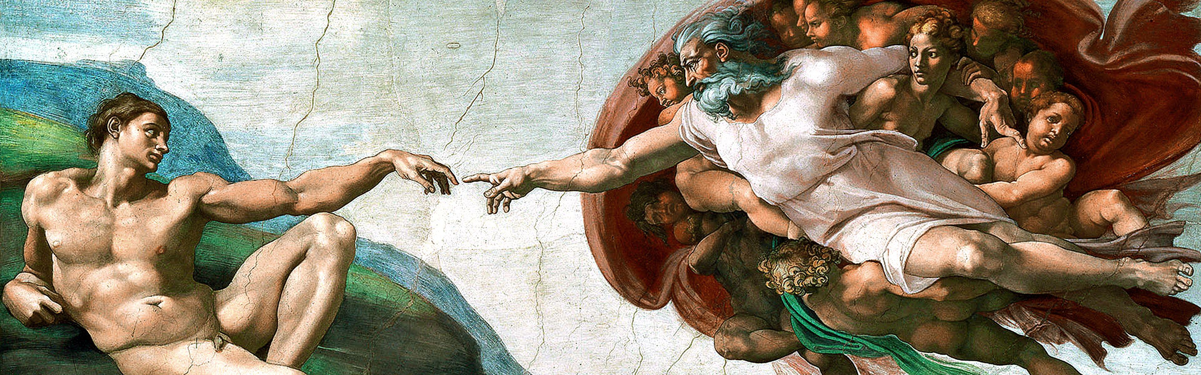 paintings, Michelangelo, The Creation of Adam, Sistine