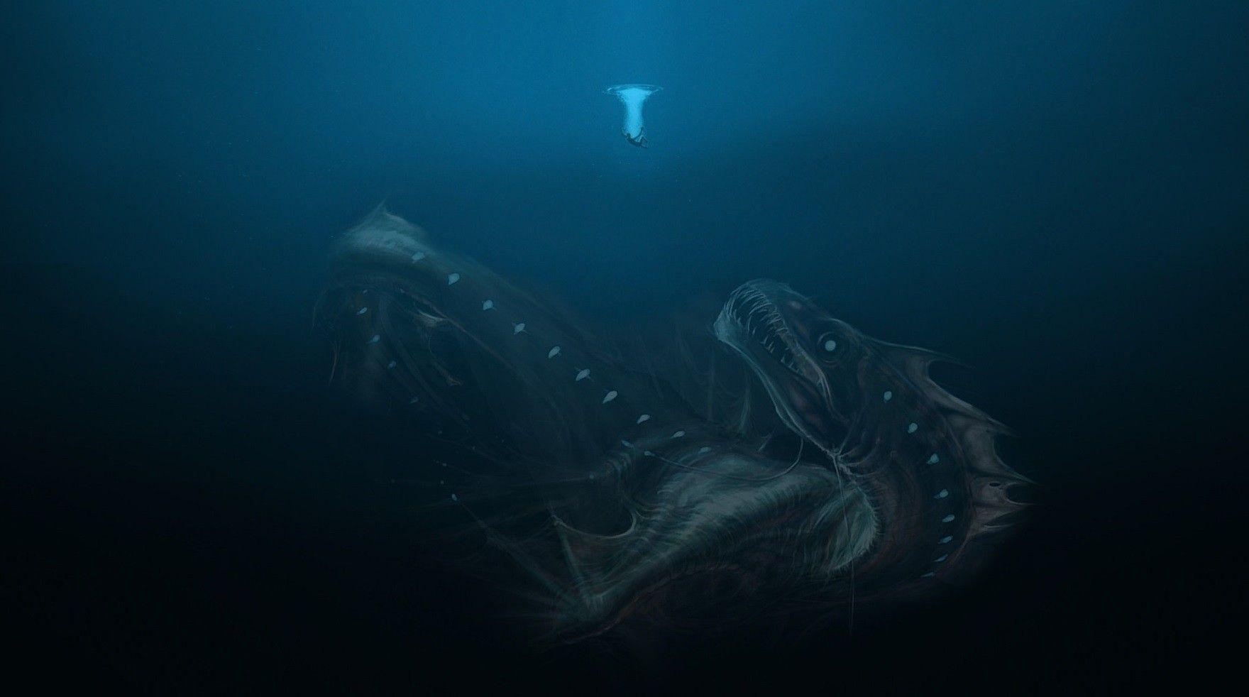 artwork human monsters sea sea monster wallpaper