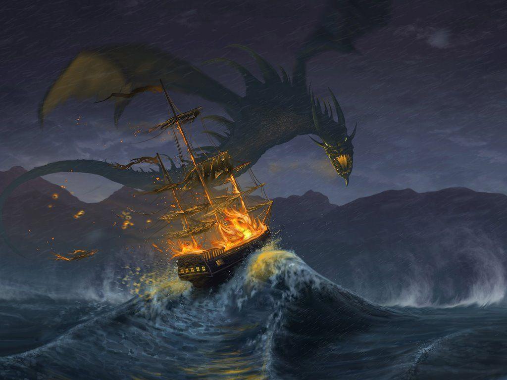 Sea Monster Wallpaper Group