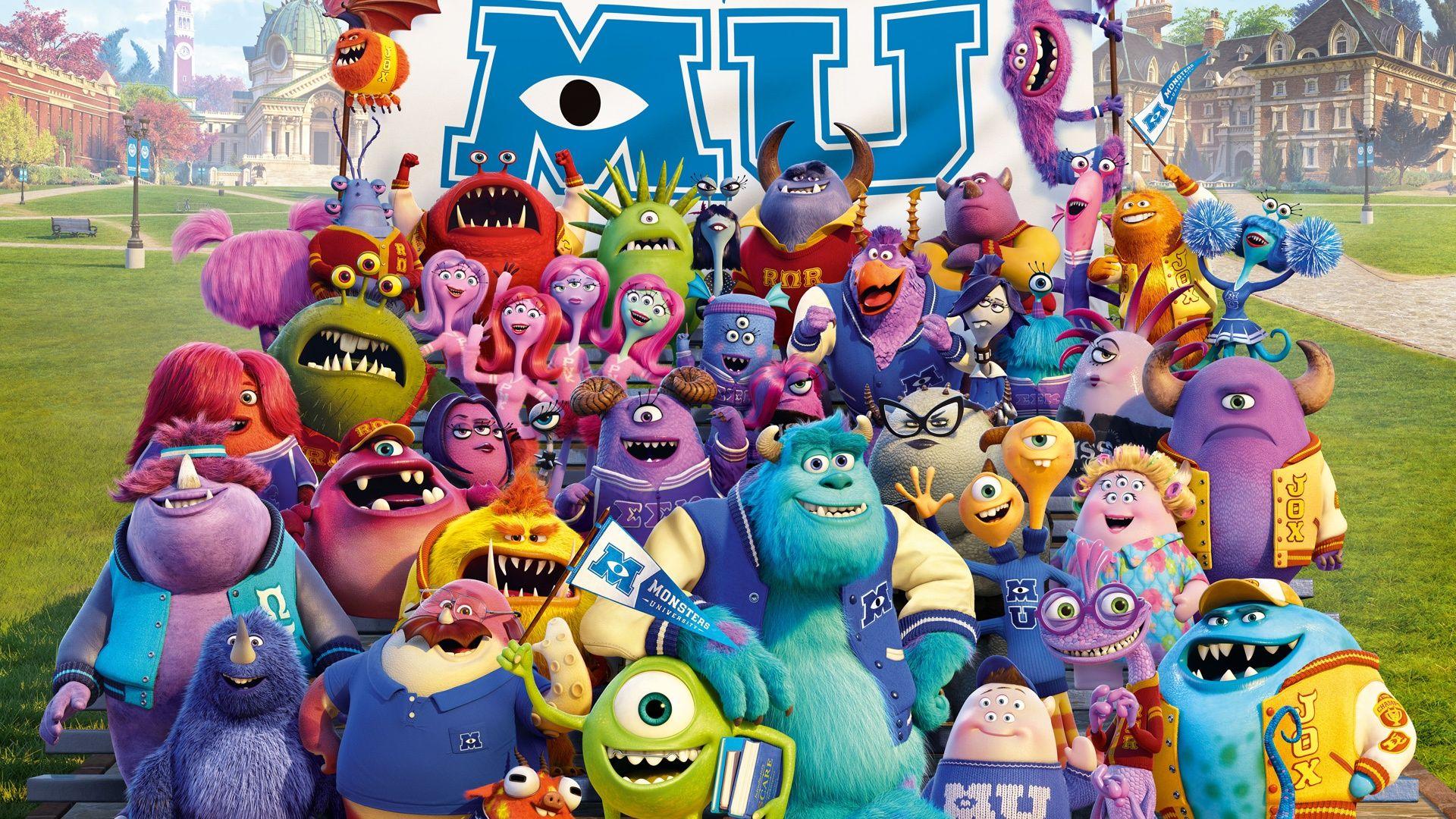 Monsters inc university characters HD wallpaperx1080