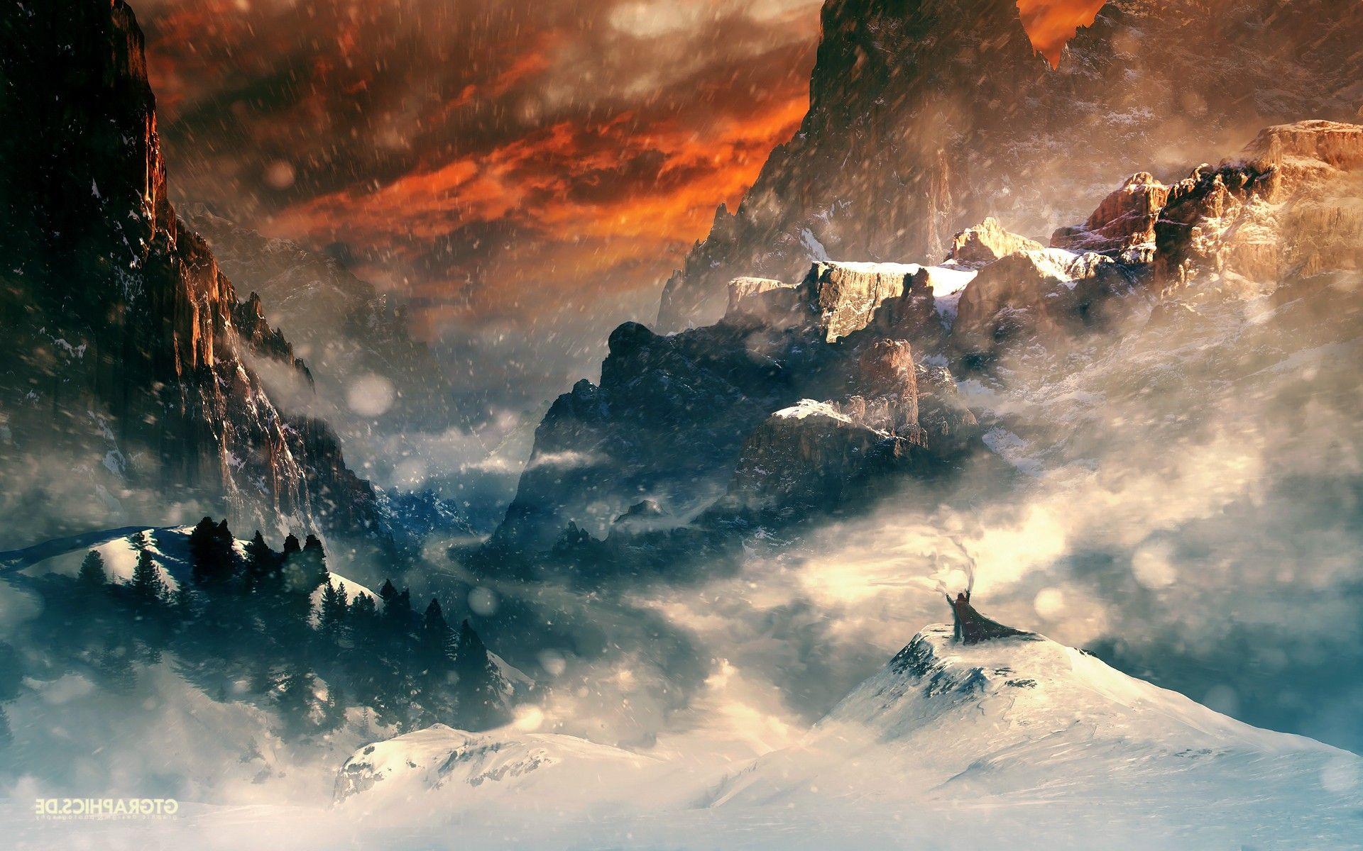 Hobbit Mountains, HD Nature, 4k Wallpaper, Image, Background