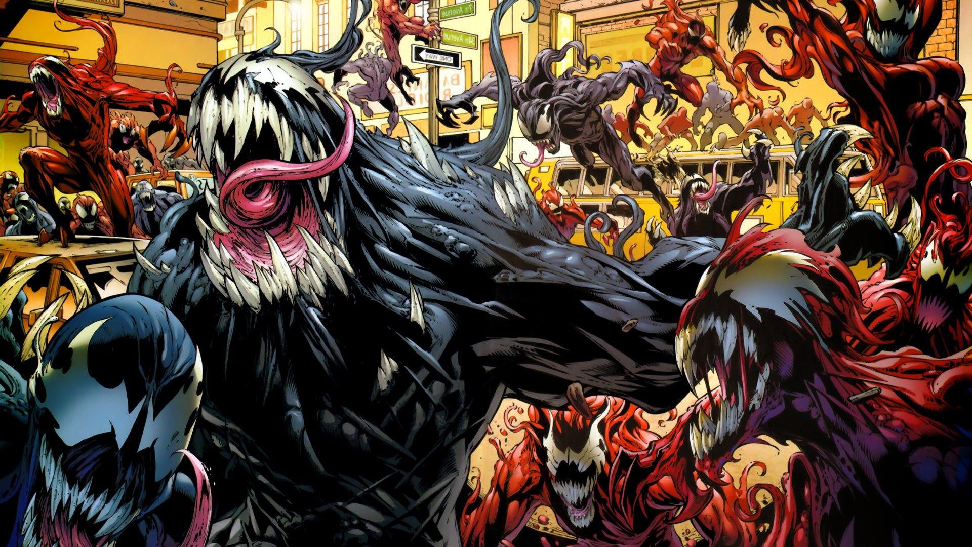 comics, Venom, Carnage Wallpaper HD / Desktop and Mobile Background