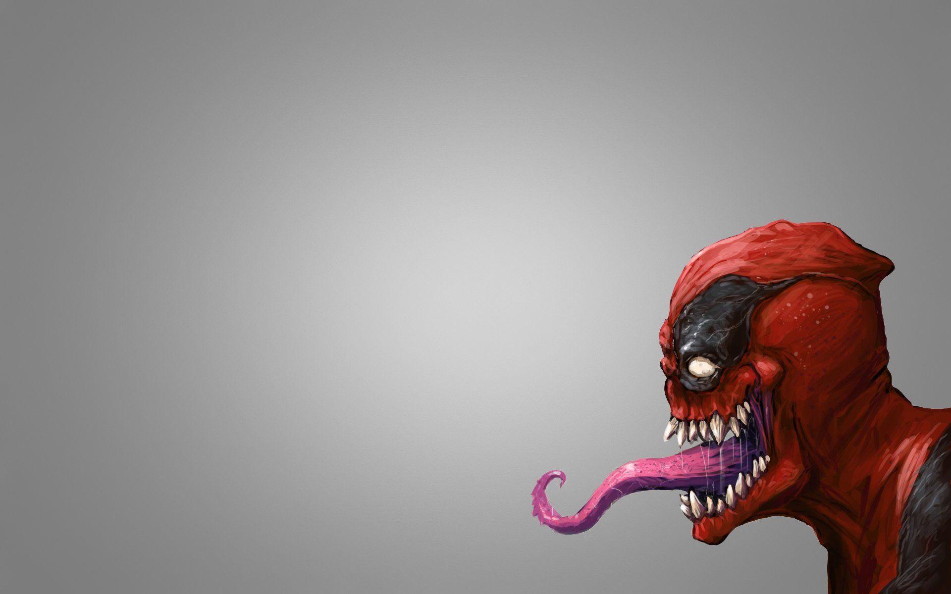 Deadpool Red Mask English Monster Venom Carnage Comics Spider Man