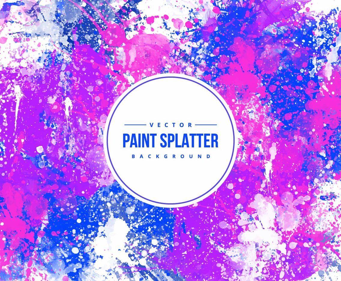 Colorful Paint Splatter Background Vector Art & Graphics