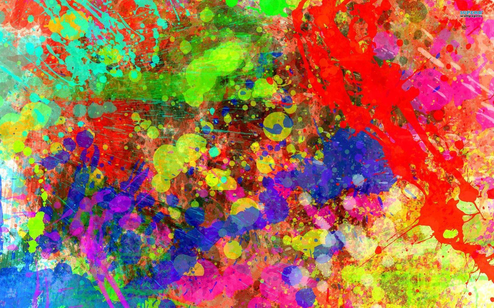 Paint splatter art colorful background excellent photo