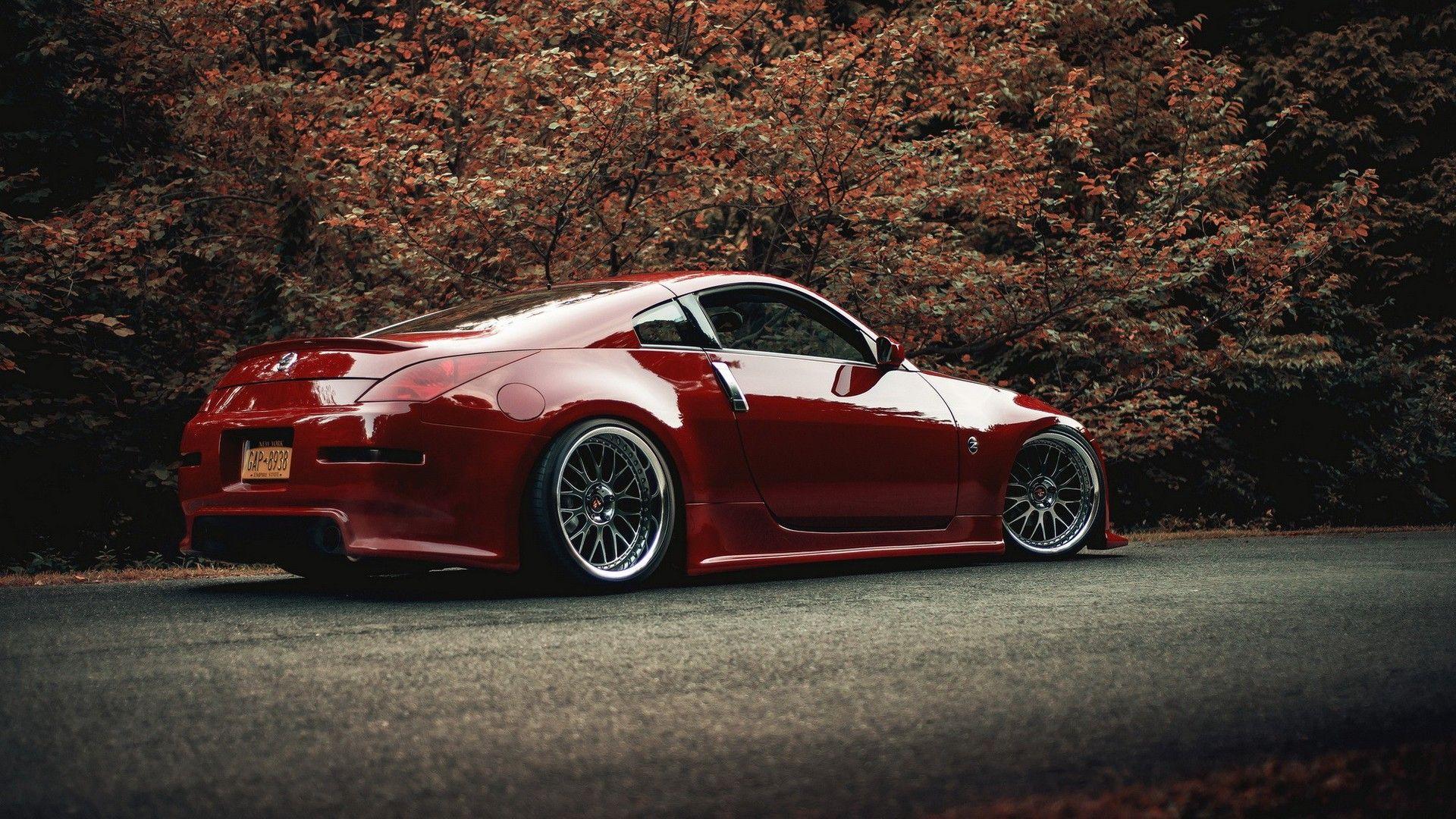 Nissan 350z cars red tuning wallpaper. PC