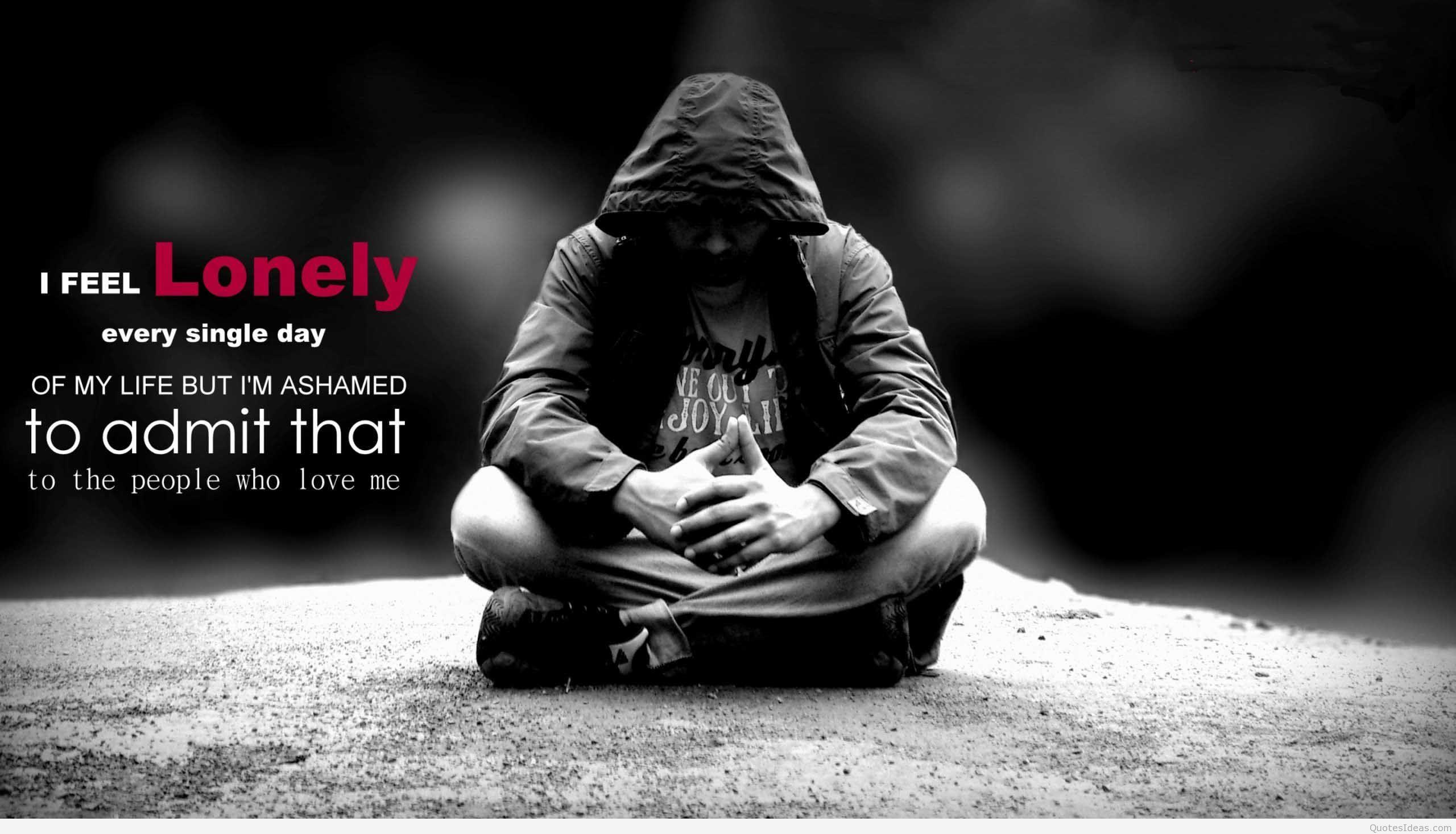 Sad Alone Boy Wallpaper Image With Quotes Inspiring Quotes