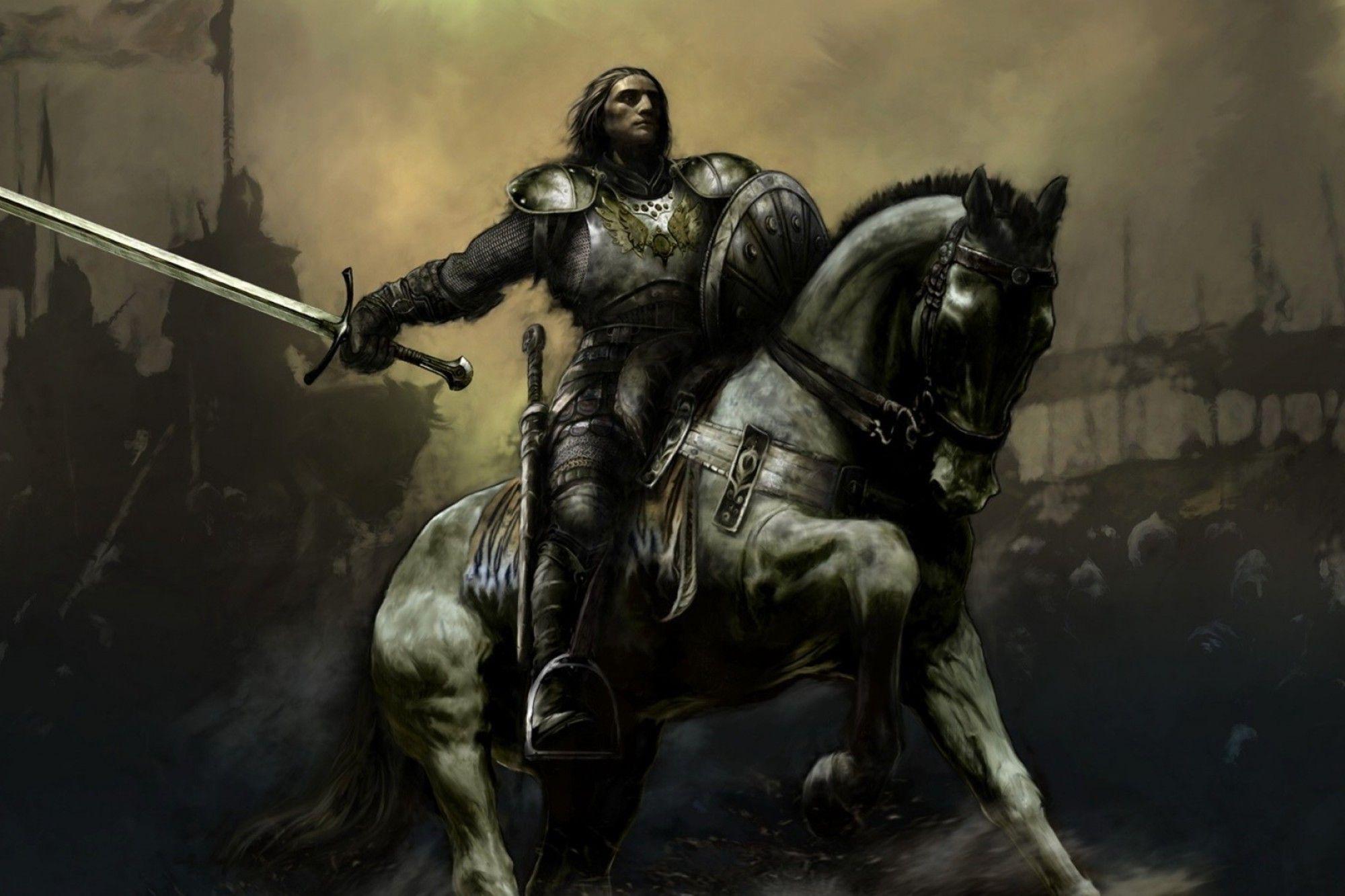 Knights medieval warriors wallpaper. PC
