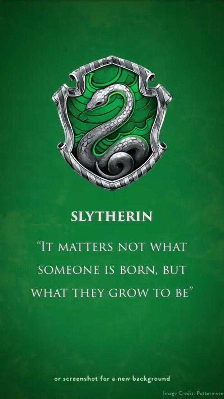 Slytherin pride. Slytherin