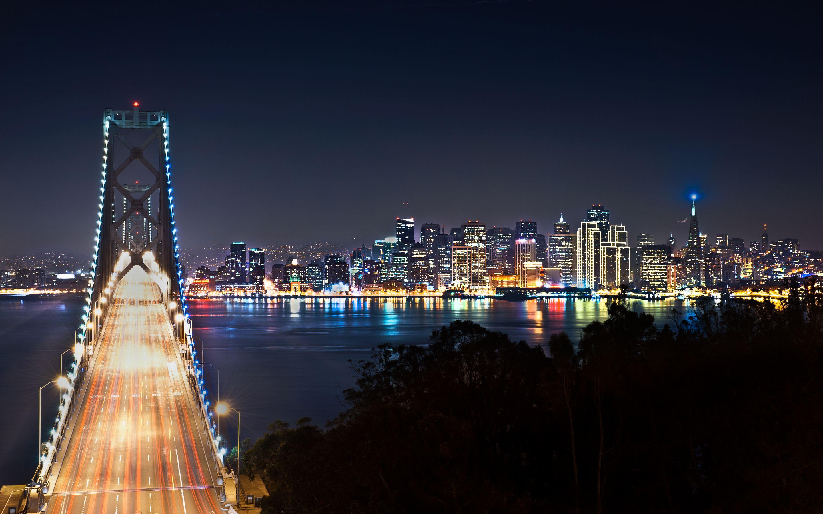 San Francisco at Night Wallpaper