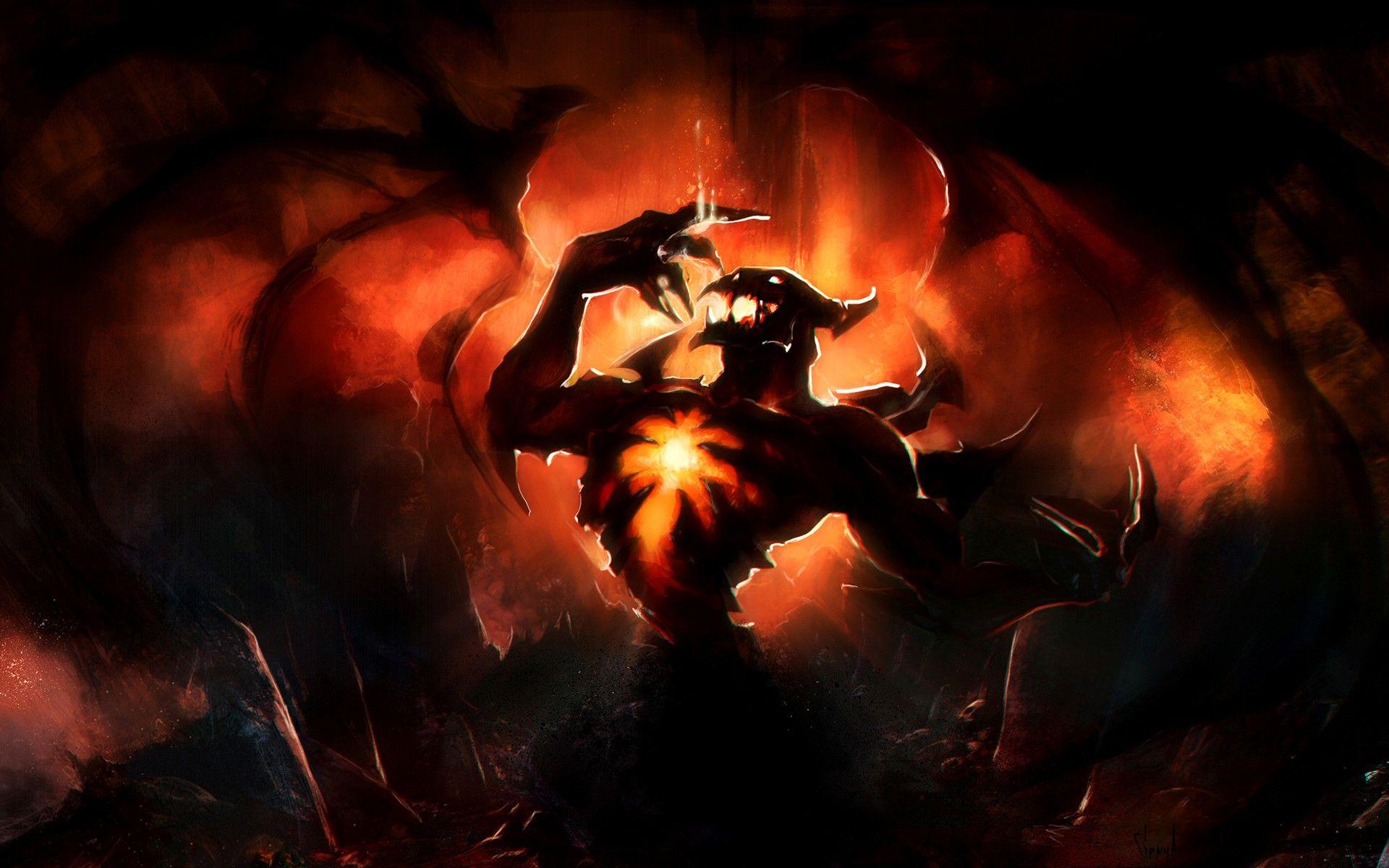 Dota 2 Wallpaper Sf Awesome 7 Shadow Fiend Dota 2 HD Wallpaper