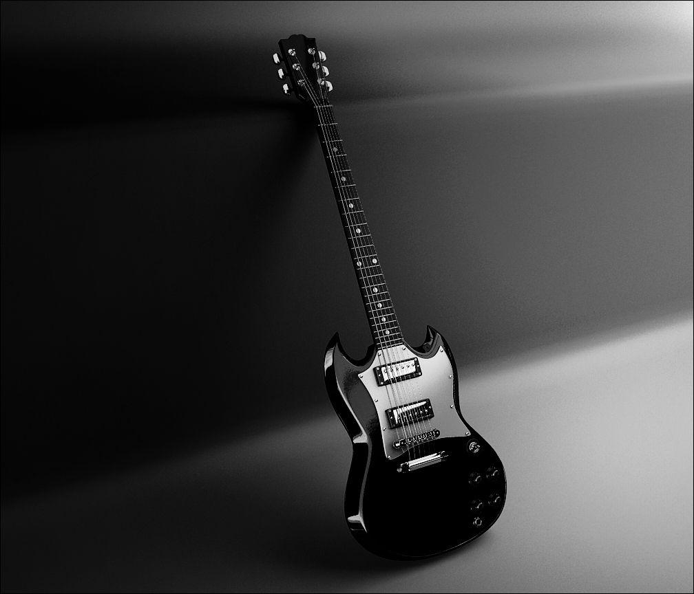 Black Guitar HD Pics