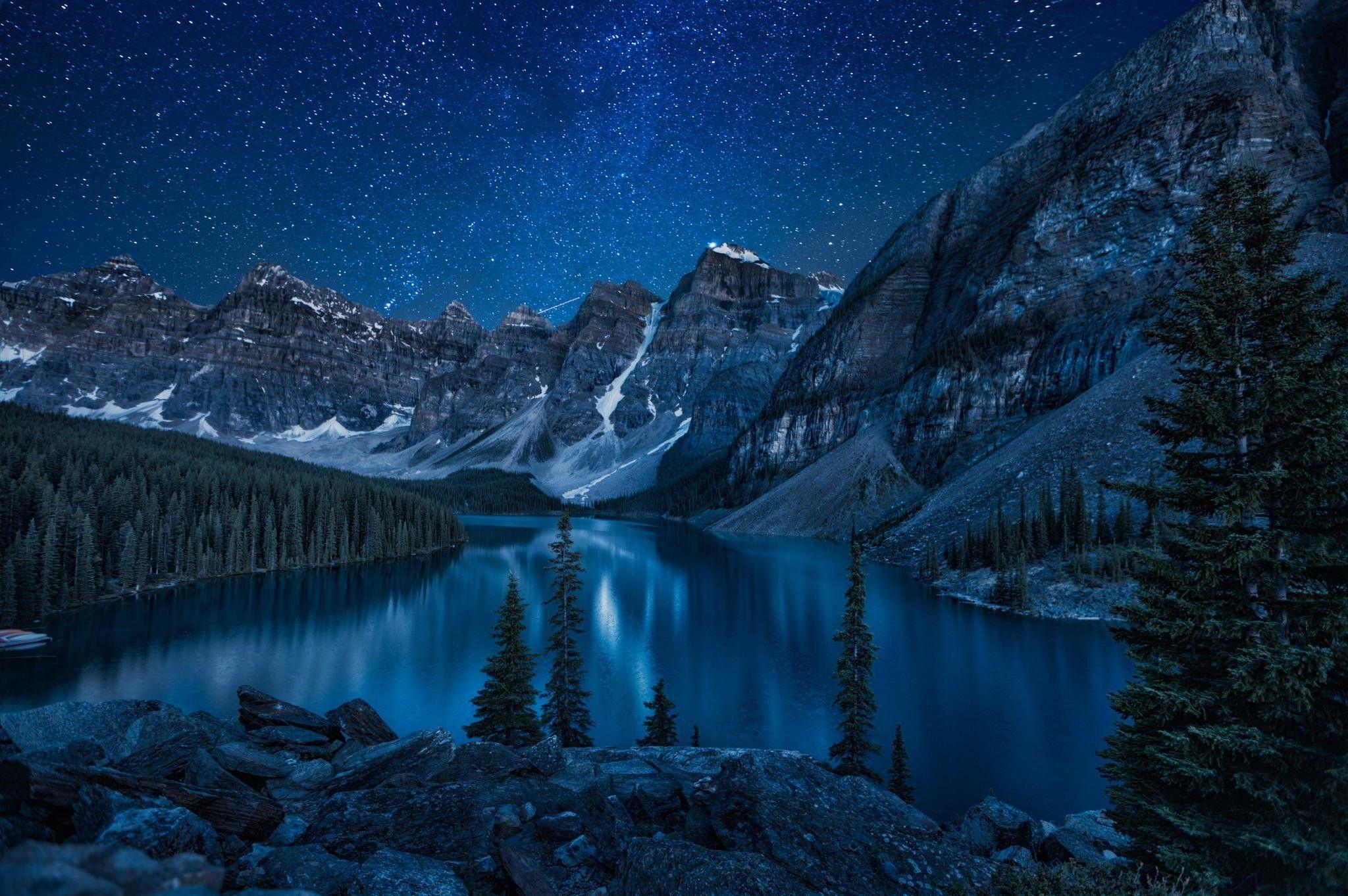Snow Night Wallpapers HD Wallpaper Cave
