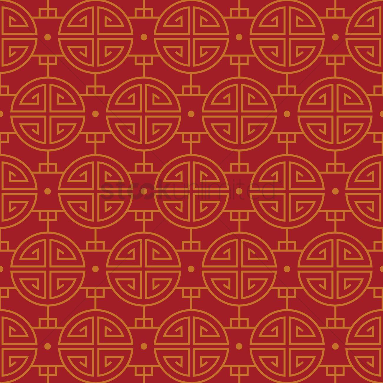Chinese pattern background Vector Image