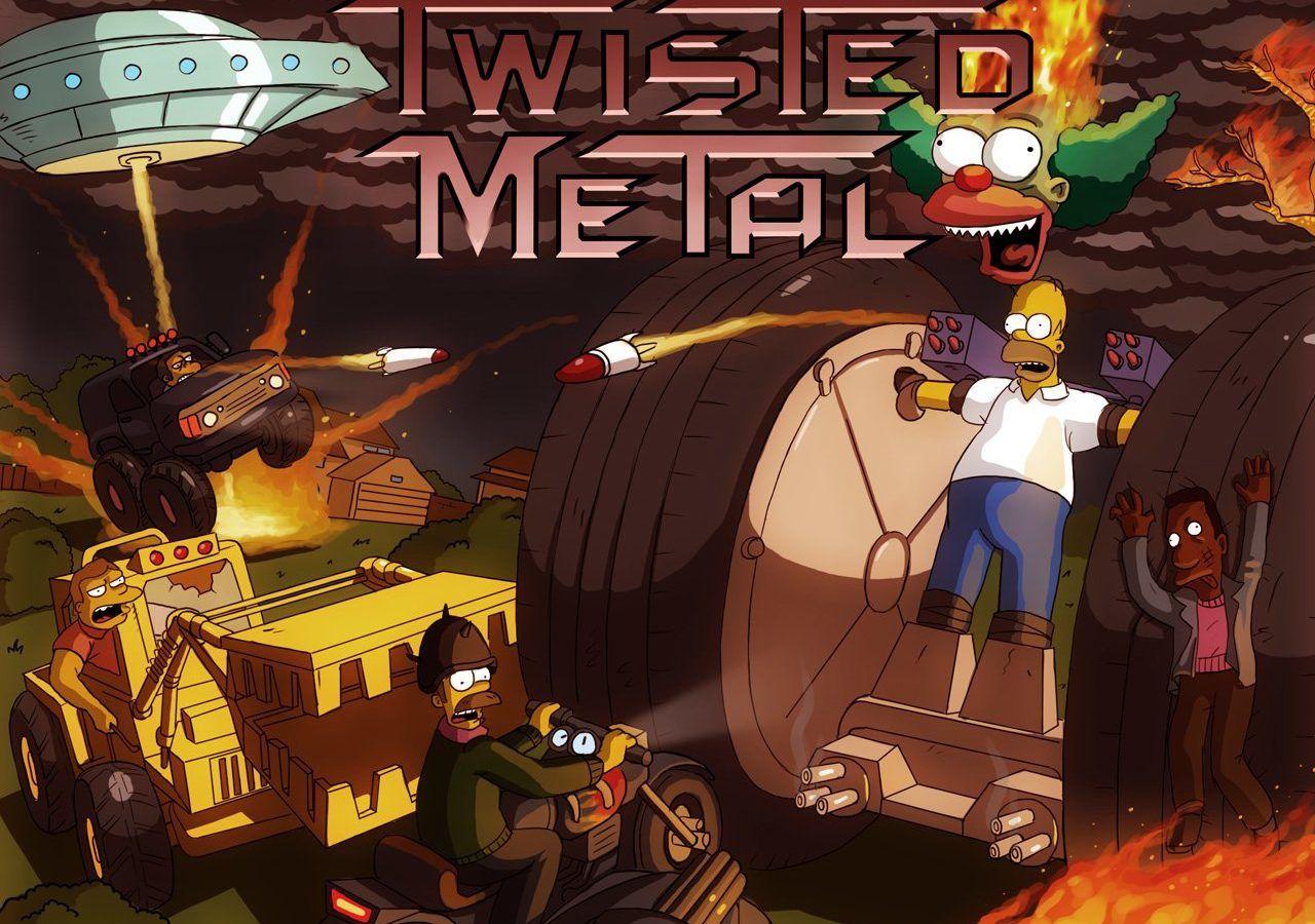 Download Twisted Metal The Simpsons 4k window background wallpaper