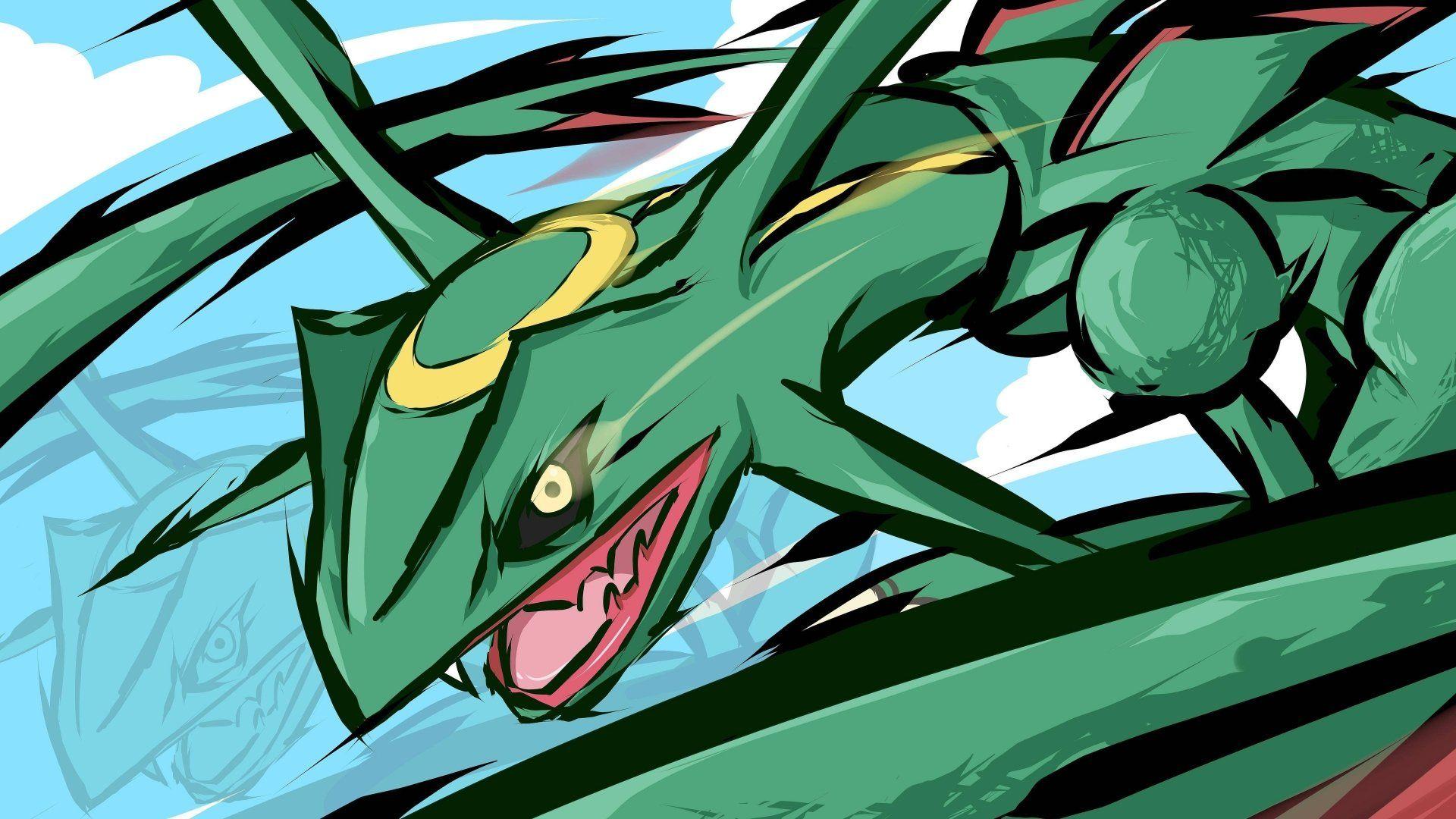 Rayquaza (Pokémon) HD Wallpaper