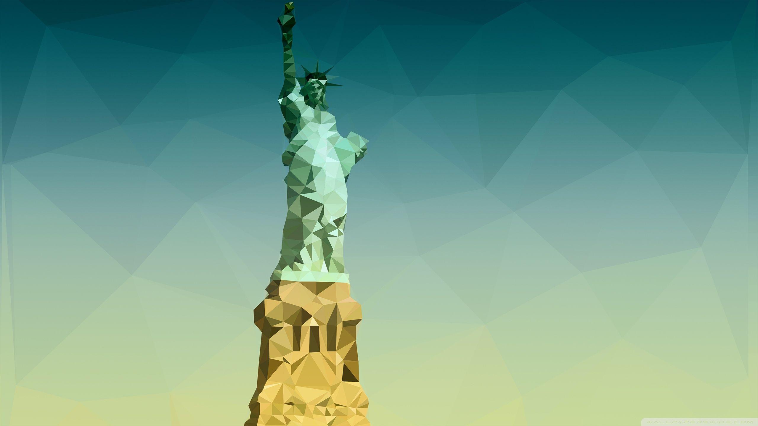 Statue of Liberty Poly ❤ 4K HD Desktop Wallpaper for 4K Ultra