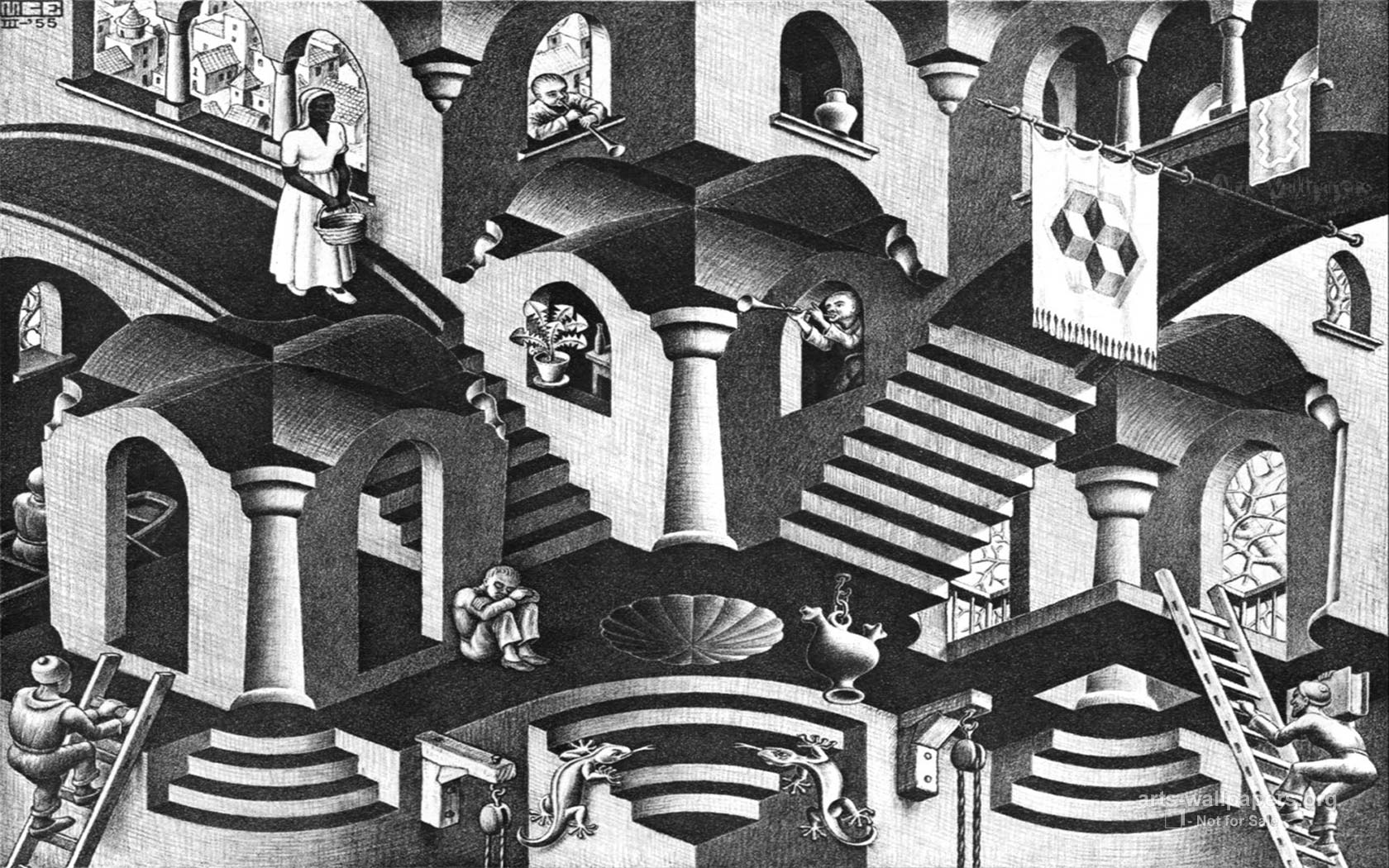 m c escher drawings. escher wallpaper 03 m c escher wallpaper 04