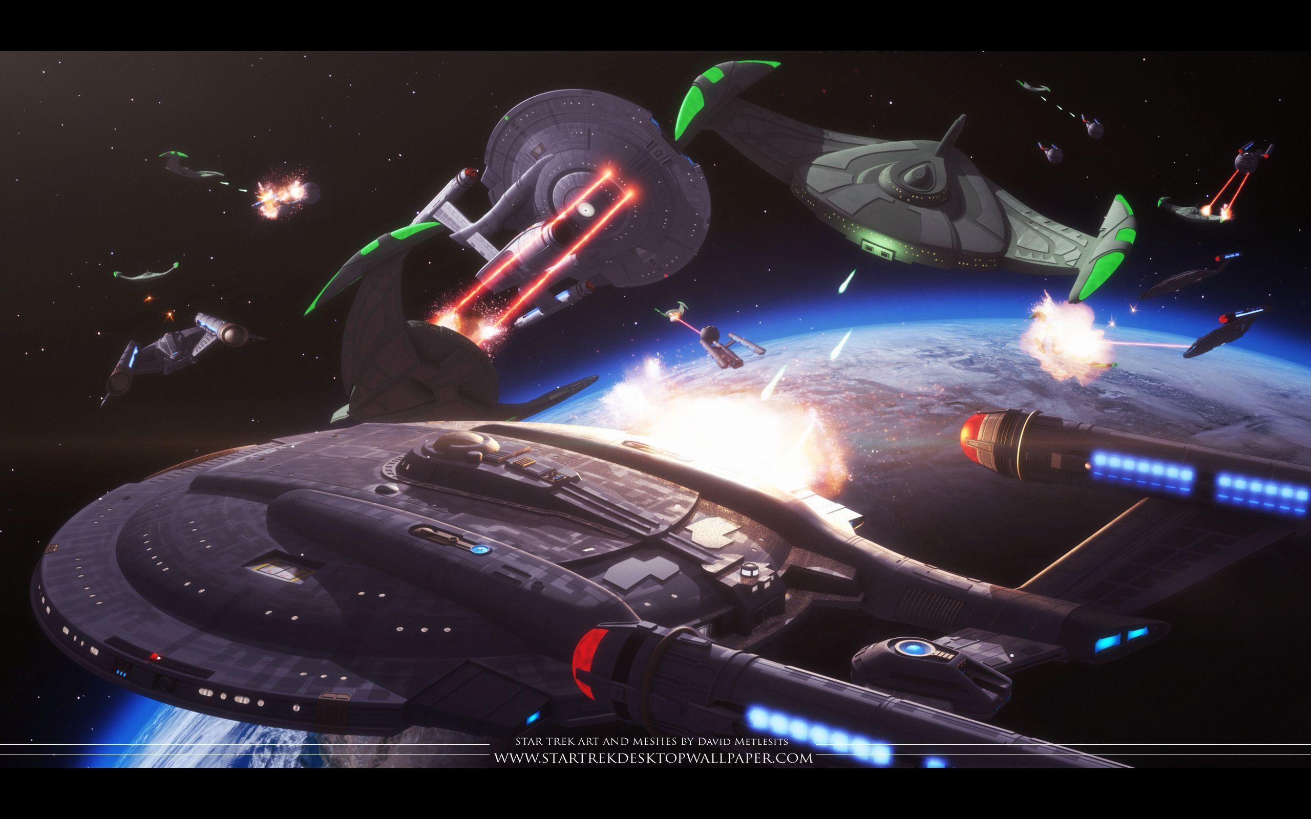 Star Trek Space Battle Star Trek computer desktop wallpaper