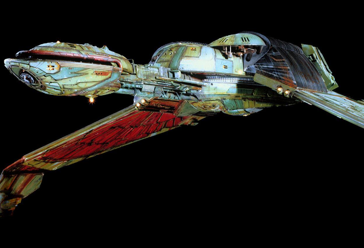 Star Trek Fi Blog.: 3D Klingon Bird of Prey Wallpaper