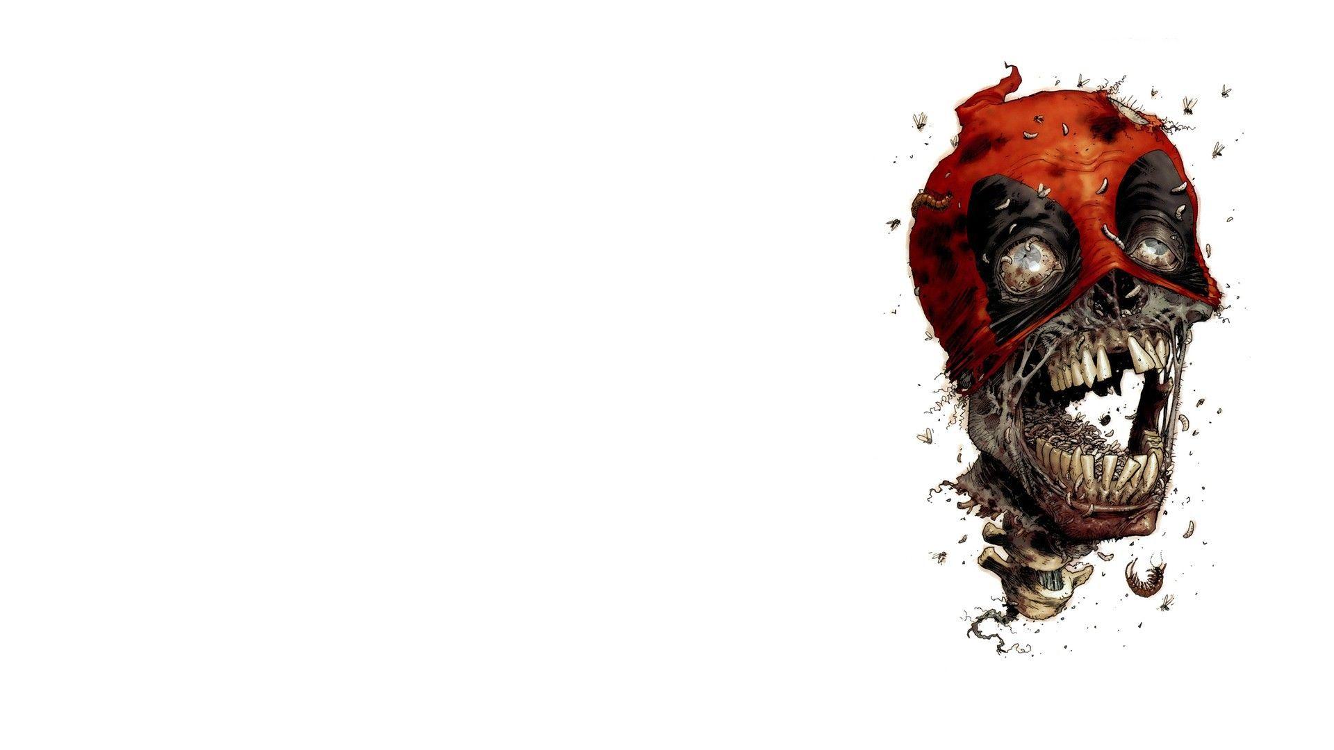 Zombies in the mask, white background wallpaper and image