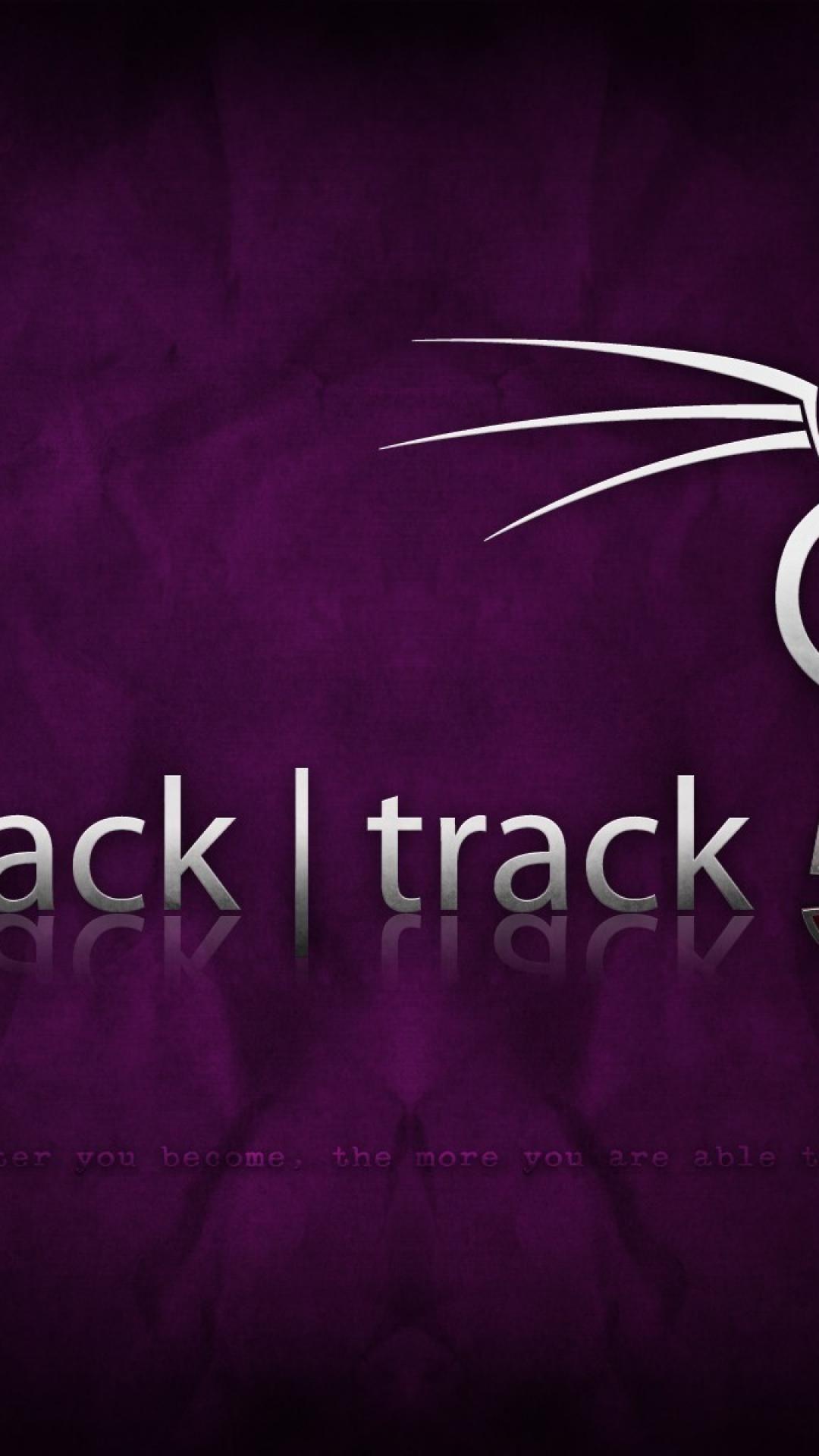 Backtrack 5 linux purple wallpaper