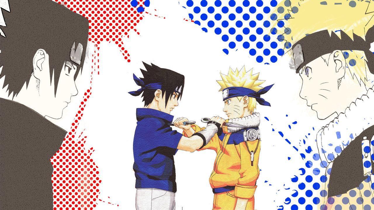Face Off! Naruto And Sasuke (Young)
