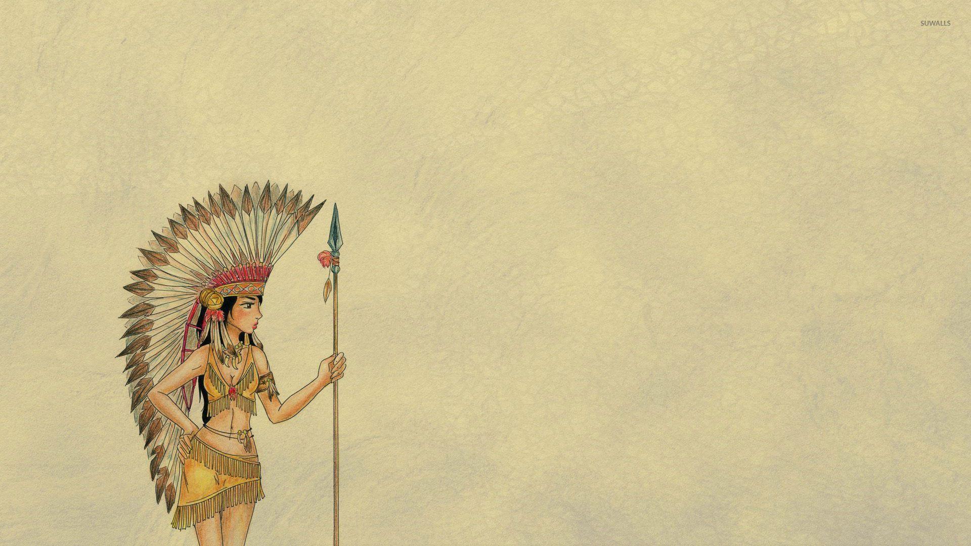 Native american girl wallpaper Art wallpaper