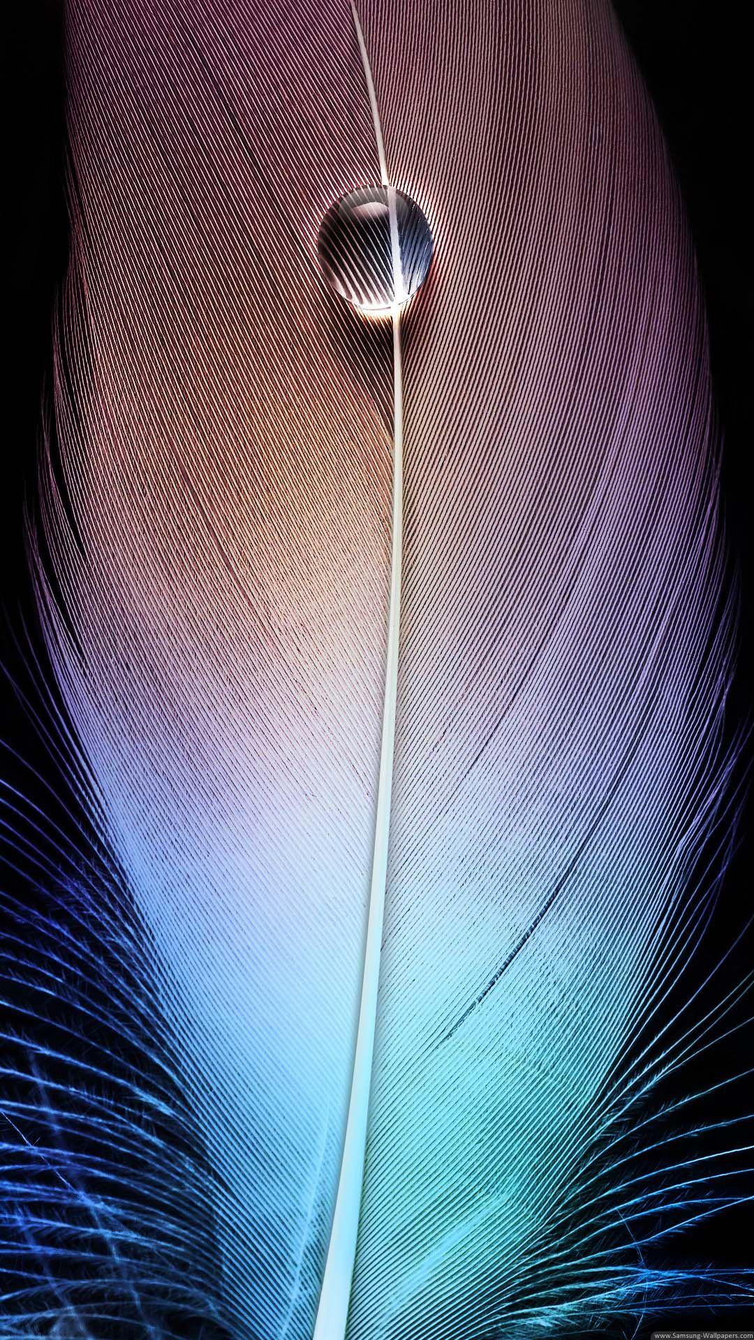 Feather Drops Lock Screen 1080x1920 Samsung Galaxy Note 3 Wallpaper