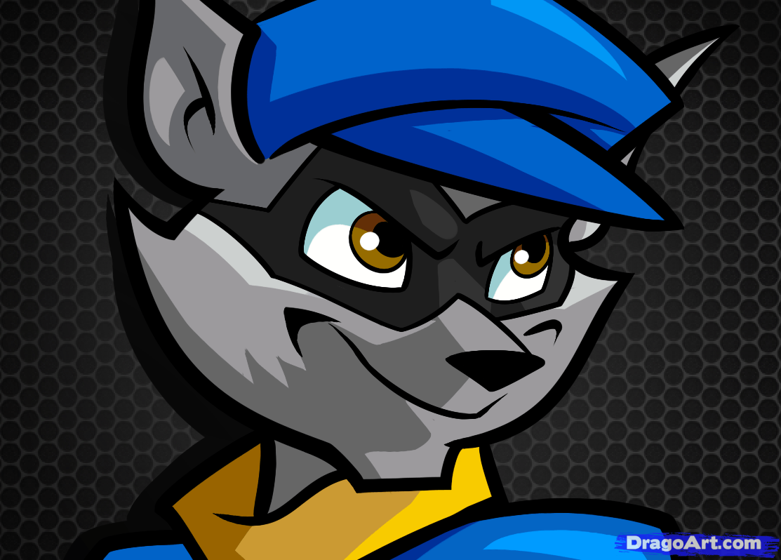 Learn How to Draw Sly Cooper, Stuff, Pop Culture, FREE Step