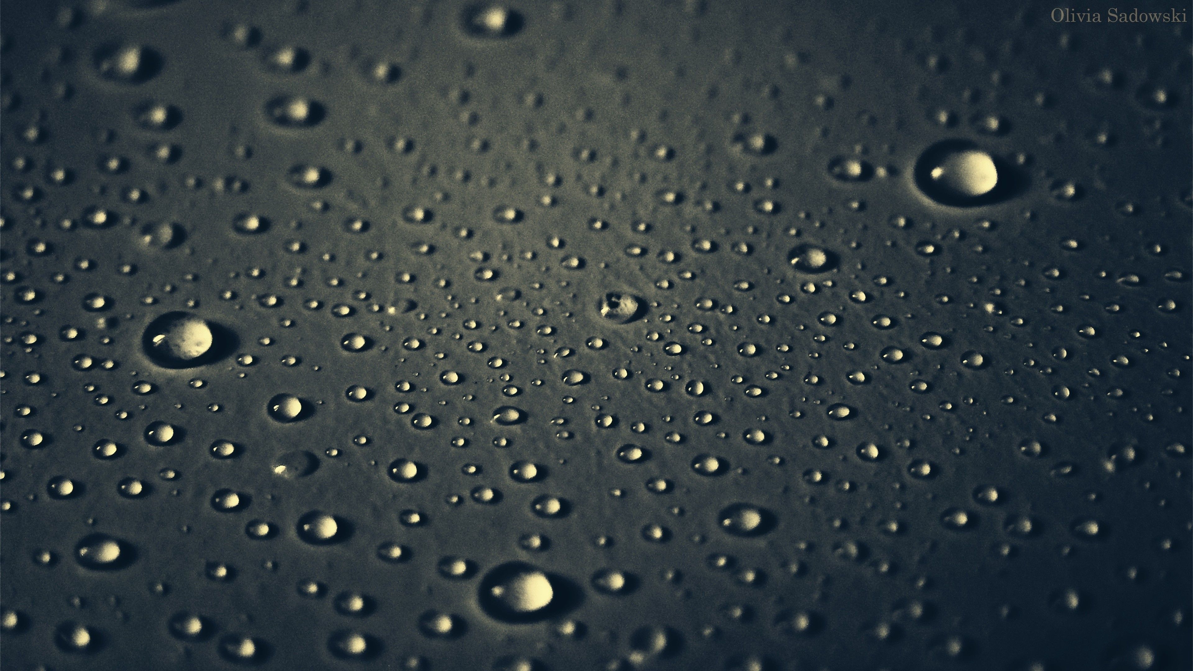 Download wallpaper 3840x2160 droplet, surface, light HD background