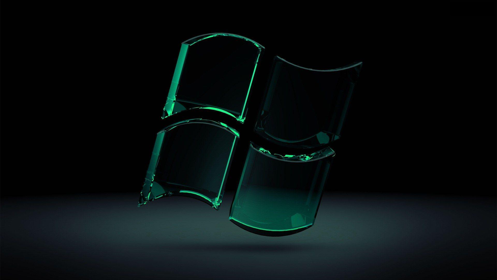 Green Windows 3D HD Wallpaper