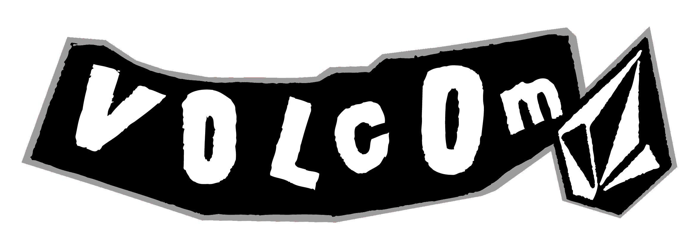 Volcom logo using pictorial and letterform. logo design