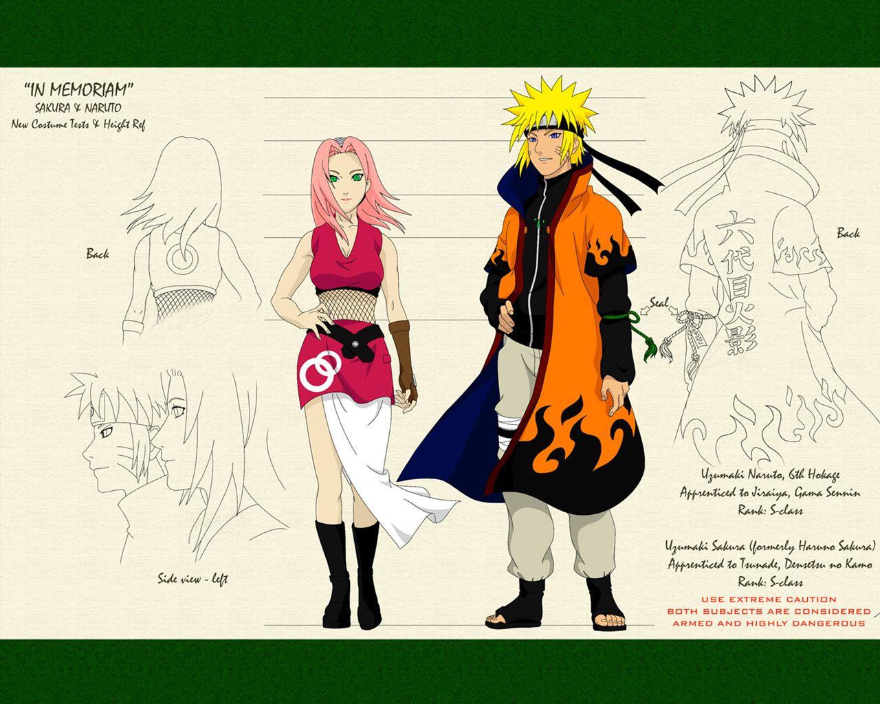 Naruto 6th Hokage Background Image for iPad