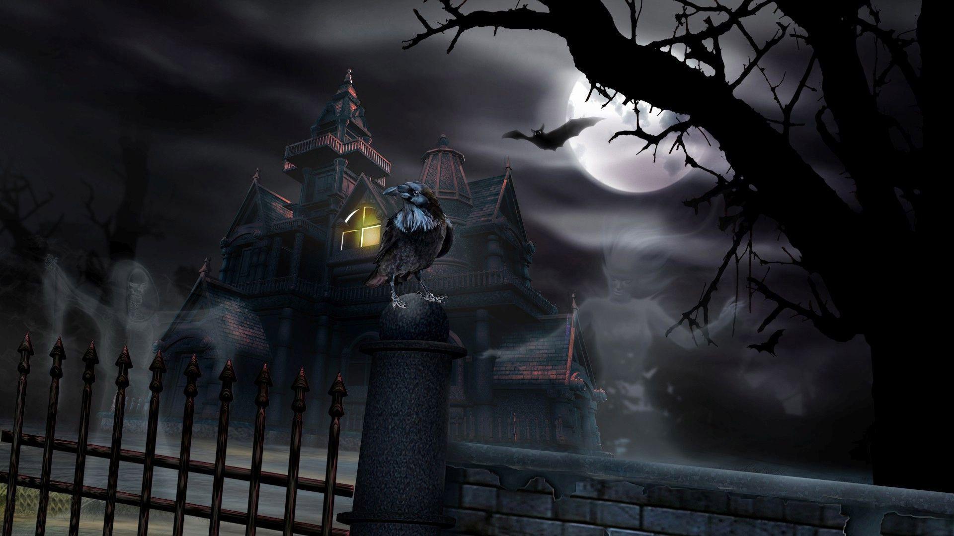 Halloween Haunted House Wallpaper. RTJsjG. haunted