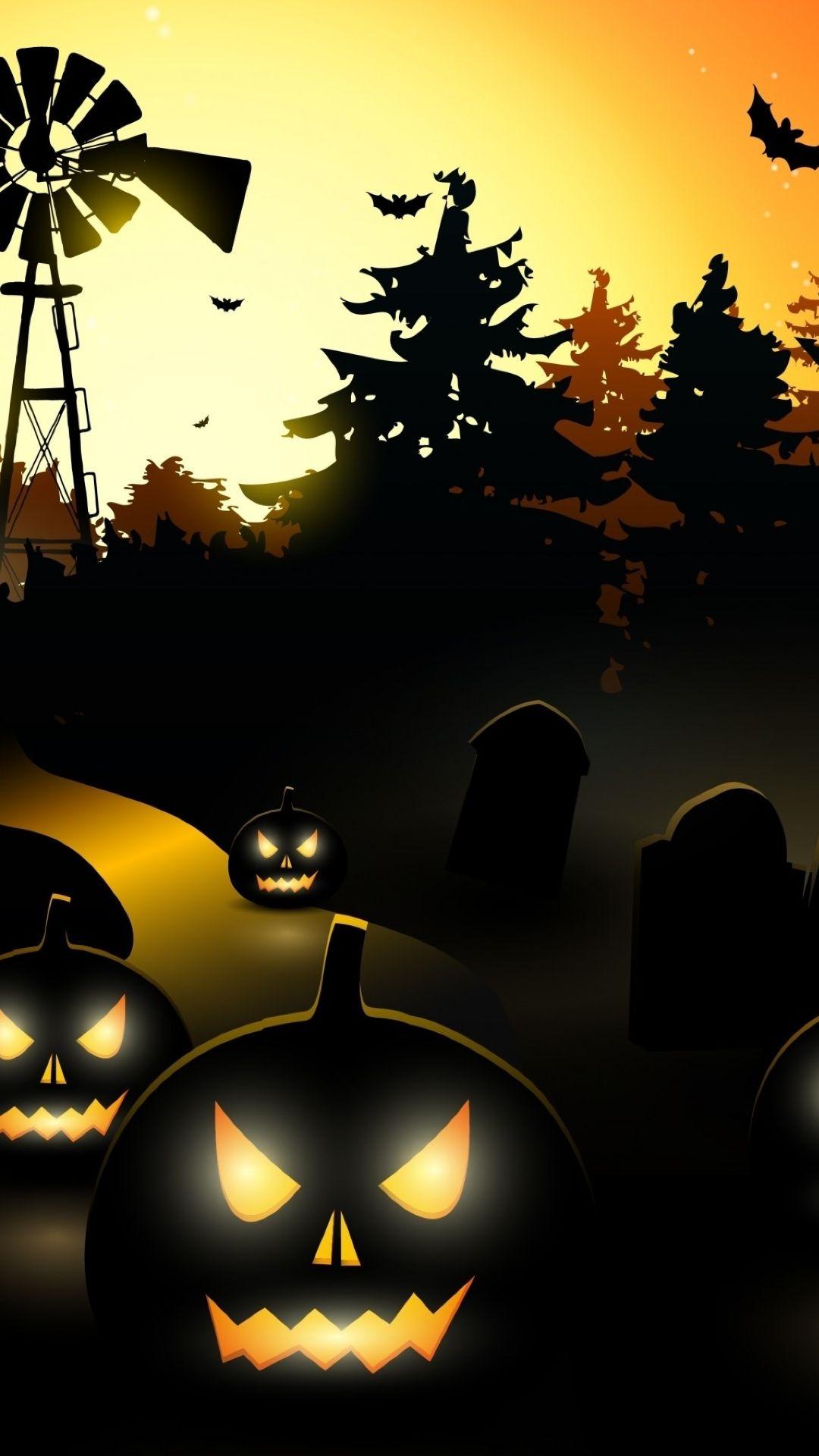 Download Halloween Haunted House 1080x1920 Resolution, Full HD 2K