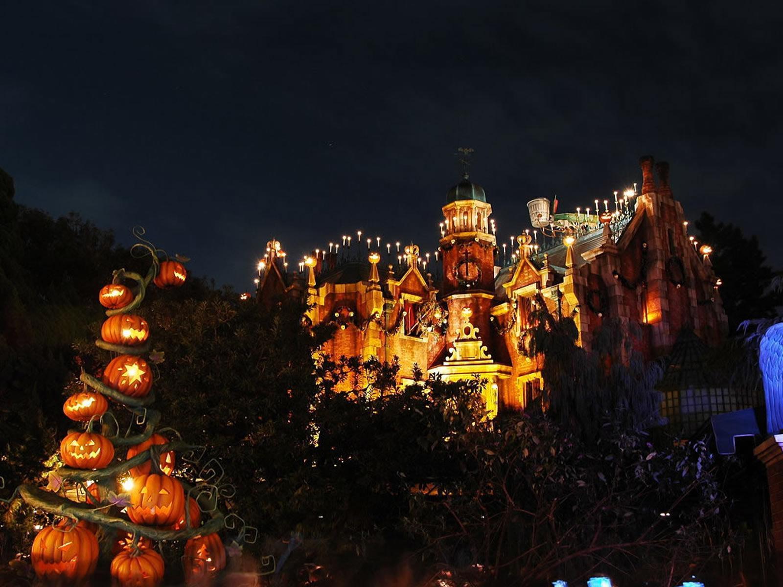 Halloween Haunted Mansion HD desktop wallpaper, Widescreen, High