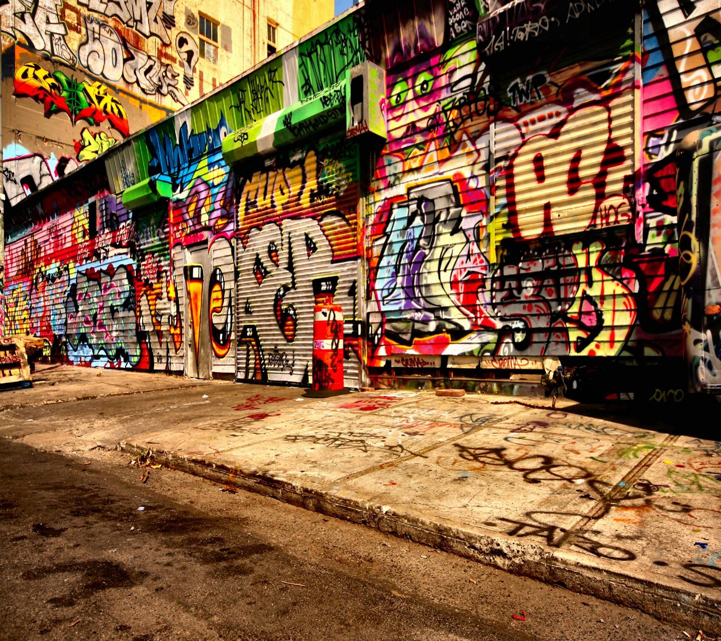 3D Street Graffiti wallpaper