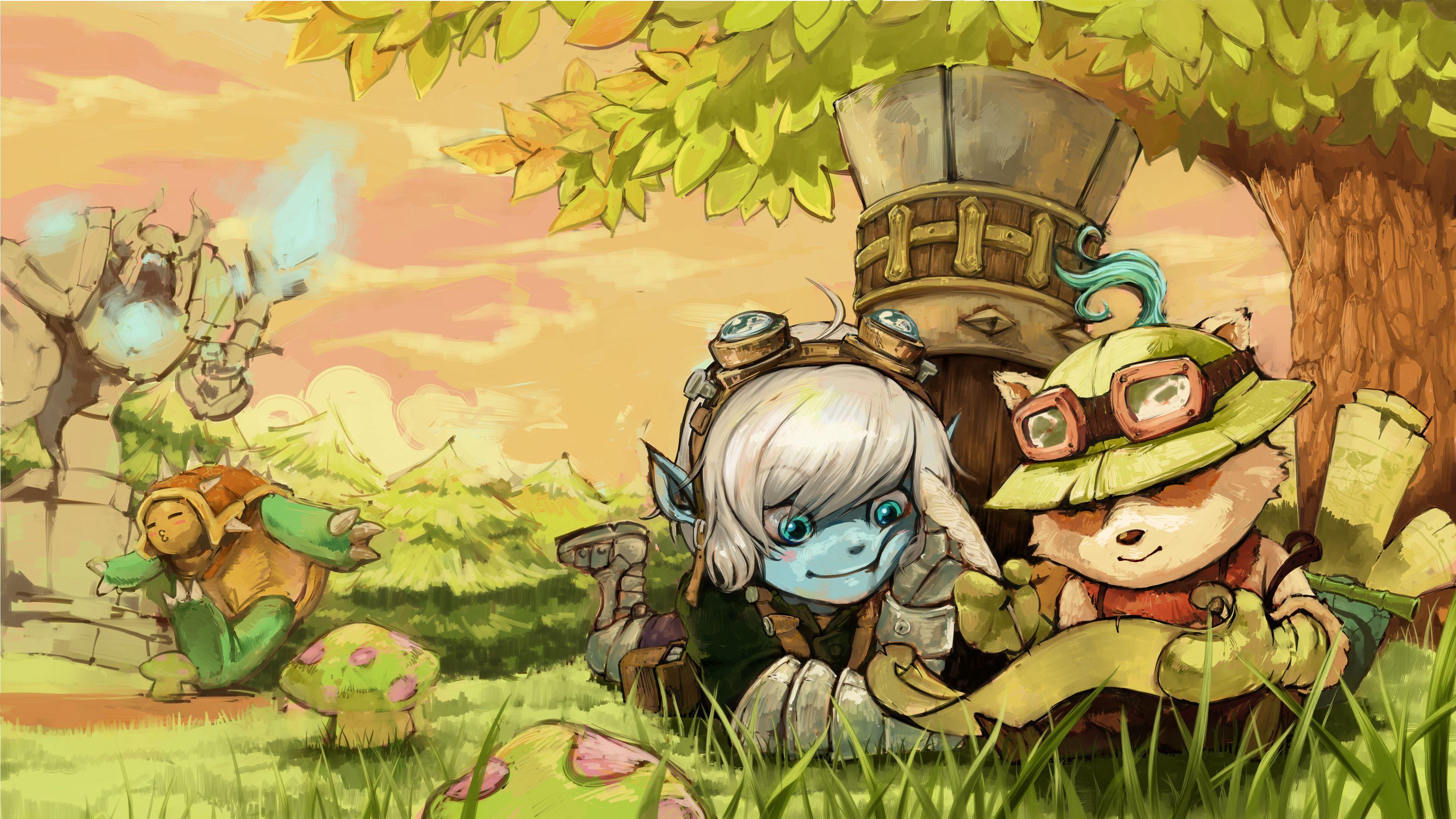 League of Legends Teemo and Trist Wallpaper