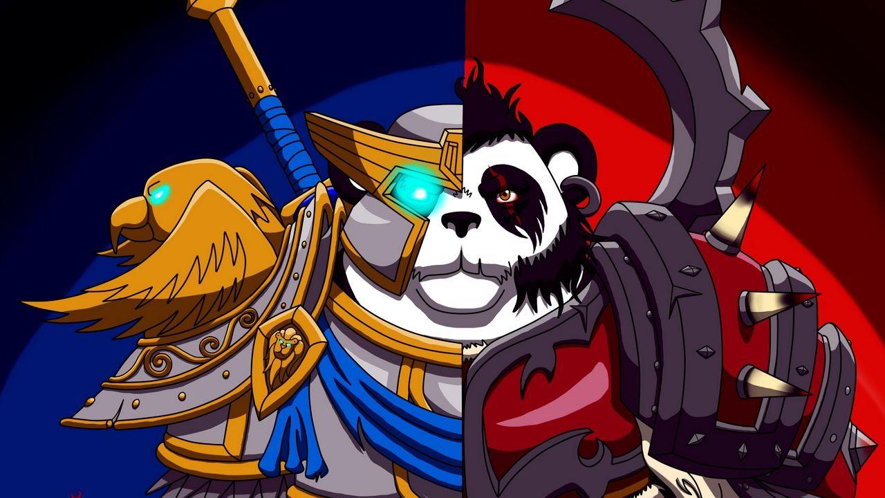 Wallpaper world of warcraft, wow, alliance and horde, panda HD