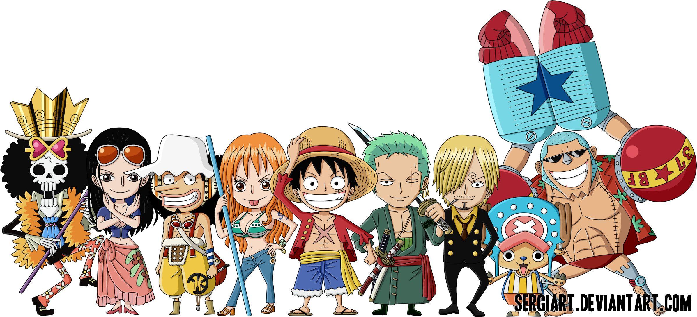 With high resolution and beautiful movement effects, you will have a unique experience when using your phone or computer. Download the One Piece Chibi Wallpaper 2024 today to conquer this colorful world.