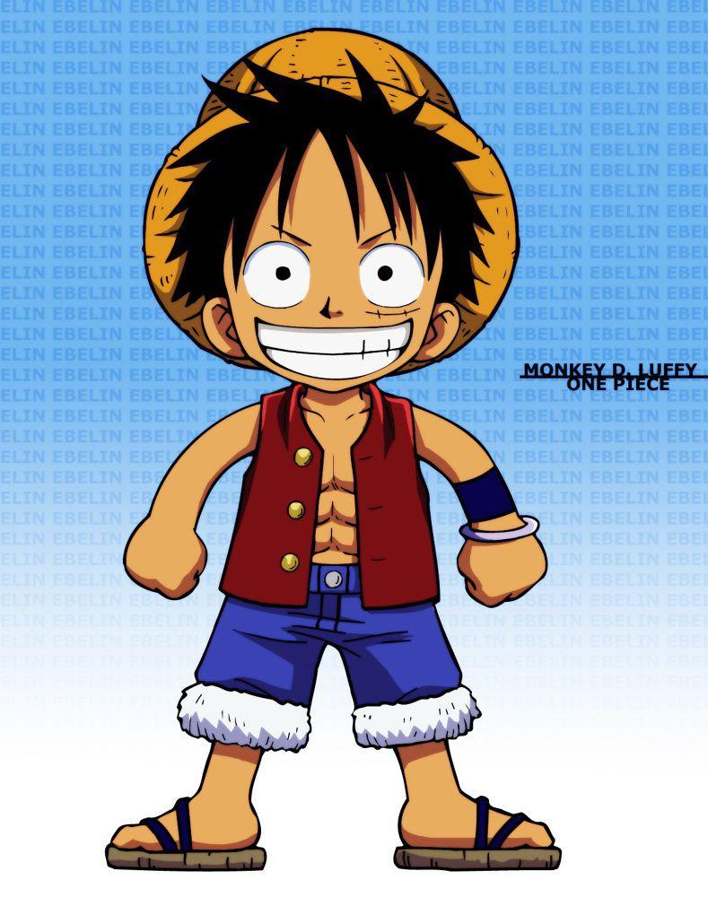 Chibi Luffy One Piece Vector. Anime. Chibi, Anime