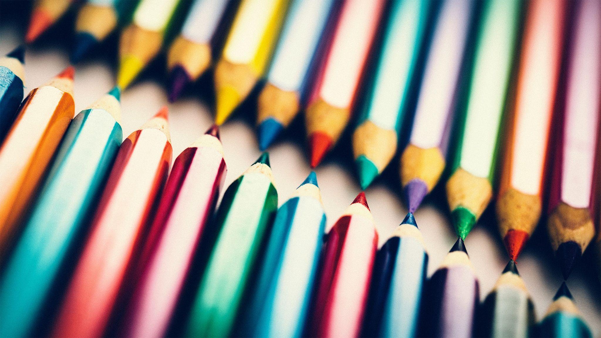 Color Pencil Crayons Wallpaper