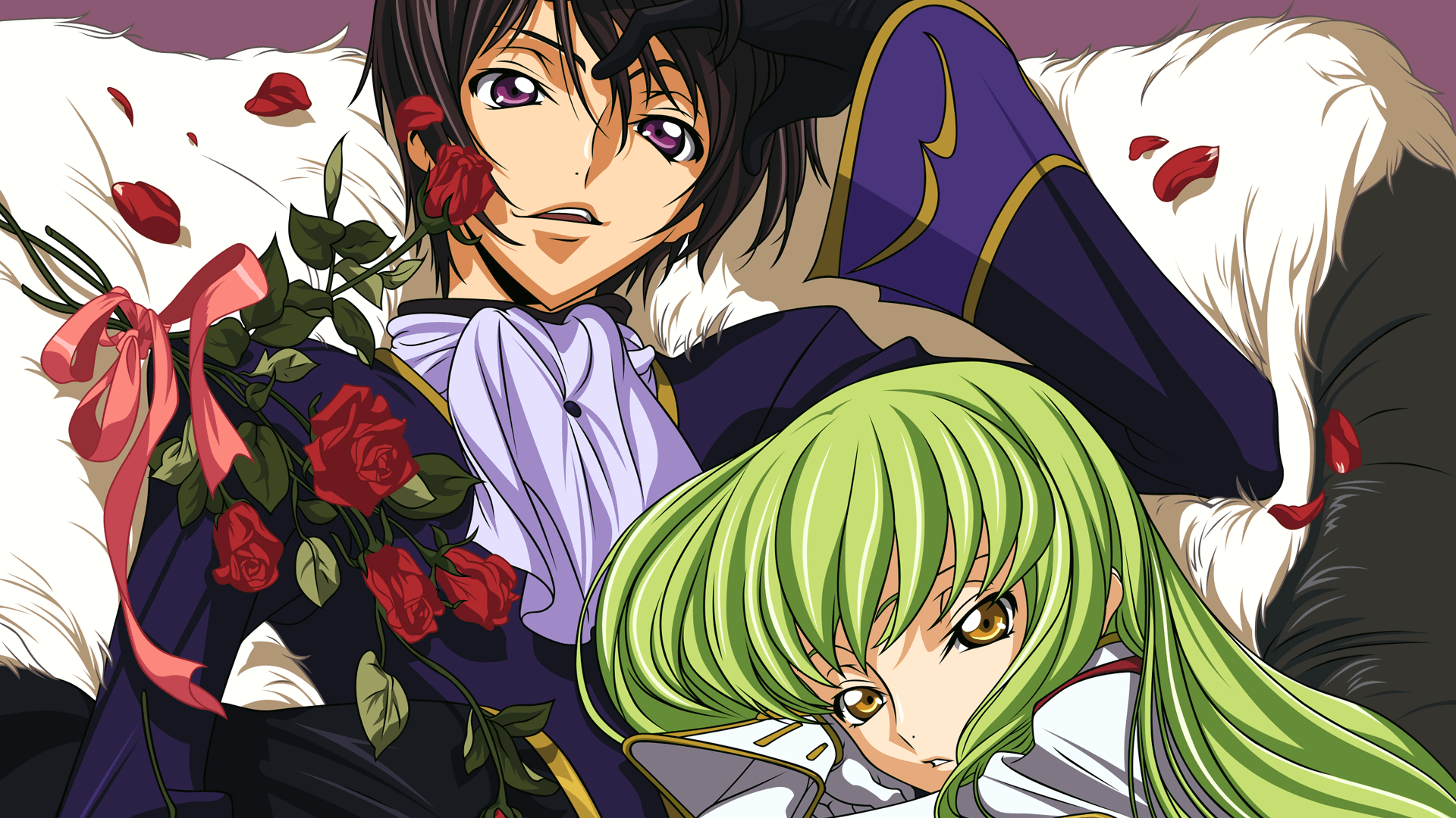 Lamperouge Lelouch and C.C. Wallpaper