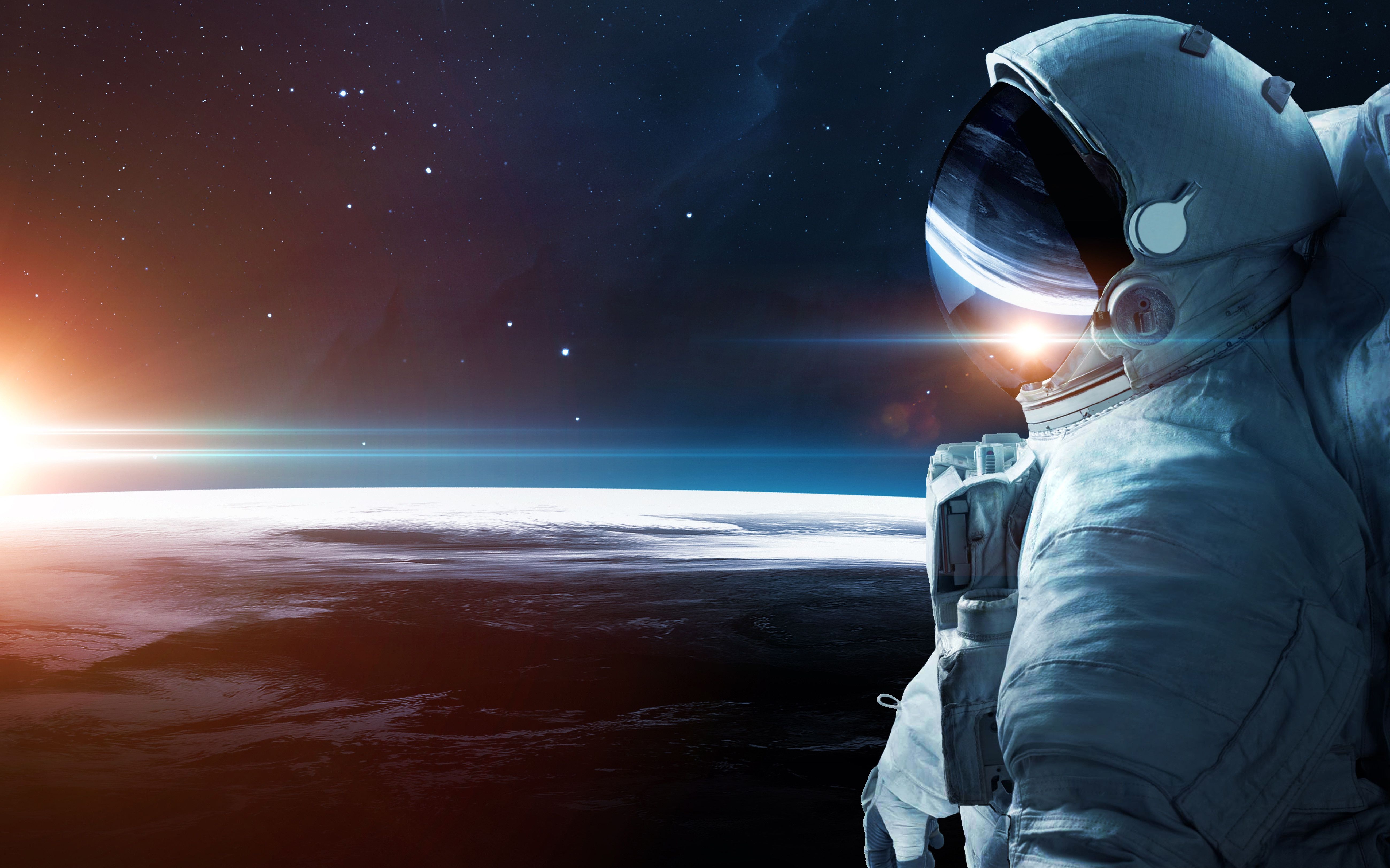 4K Sci Fi Astronaut Wallpaper and Background Image
