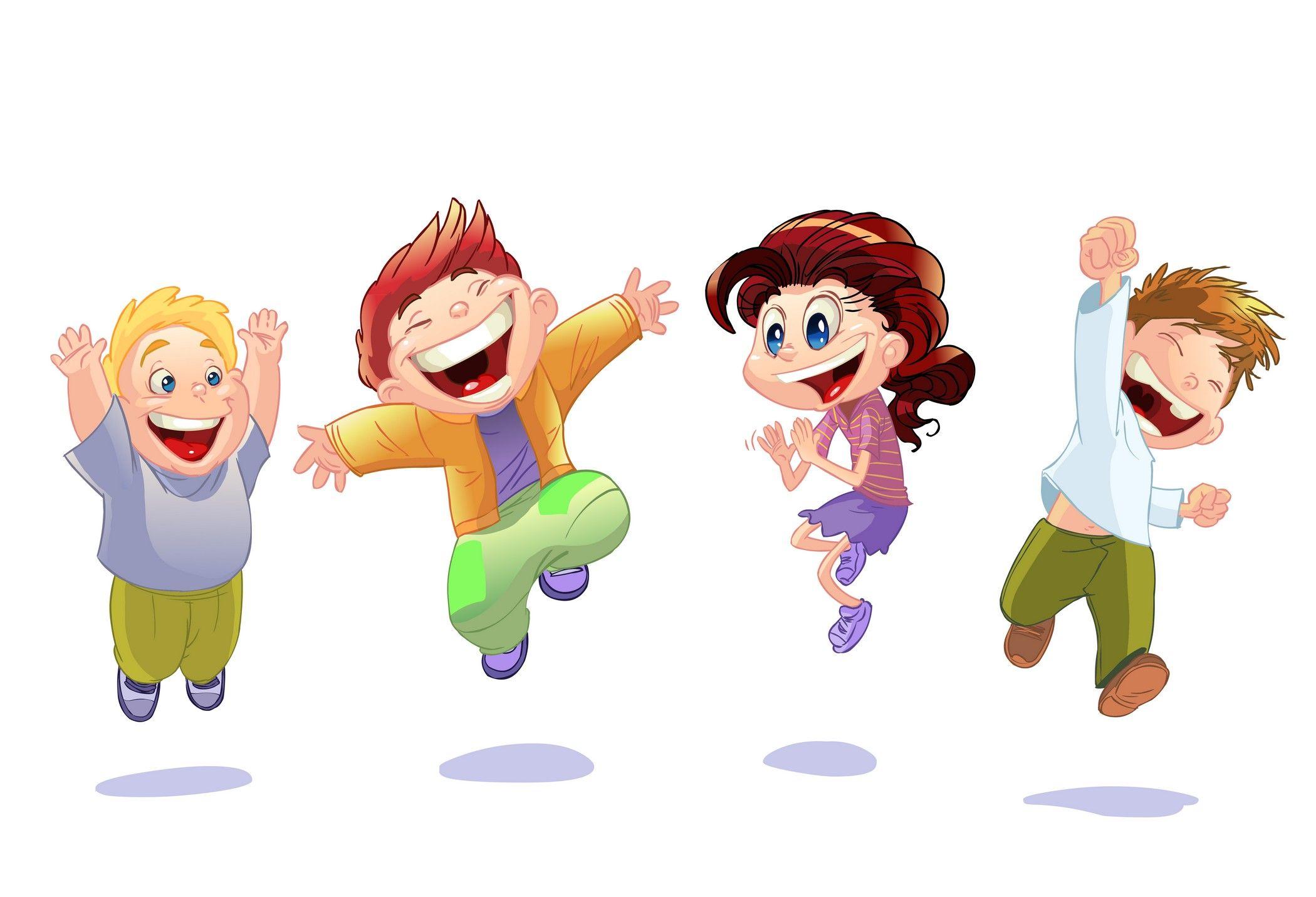 Cartoon Children, Kids, People 08 Vector EPS Free Download, Logo
