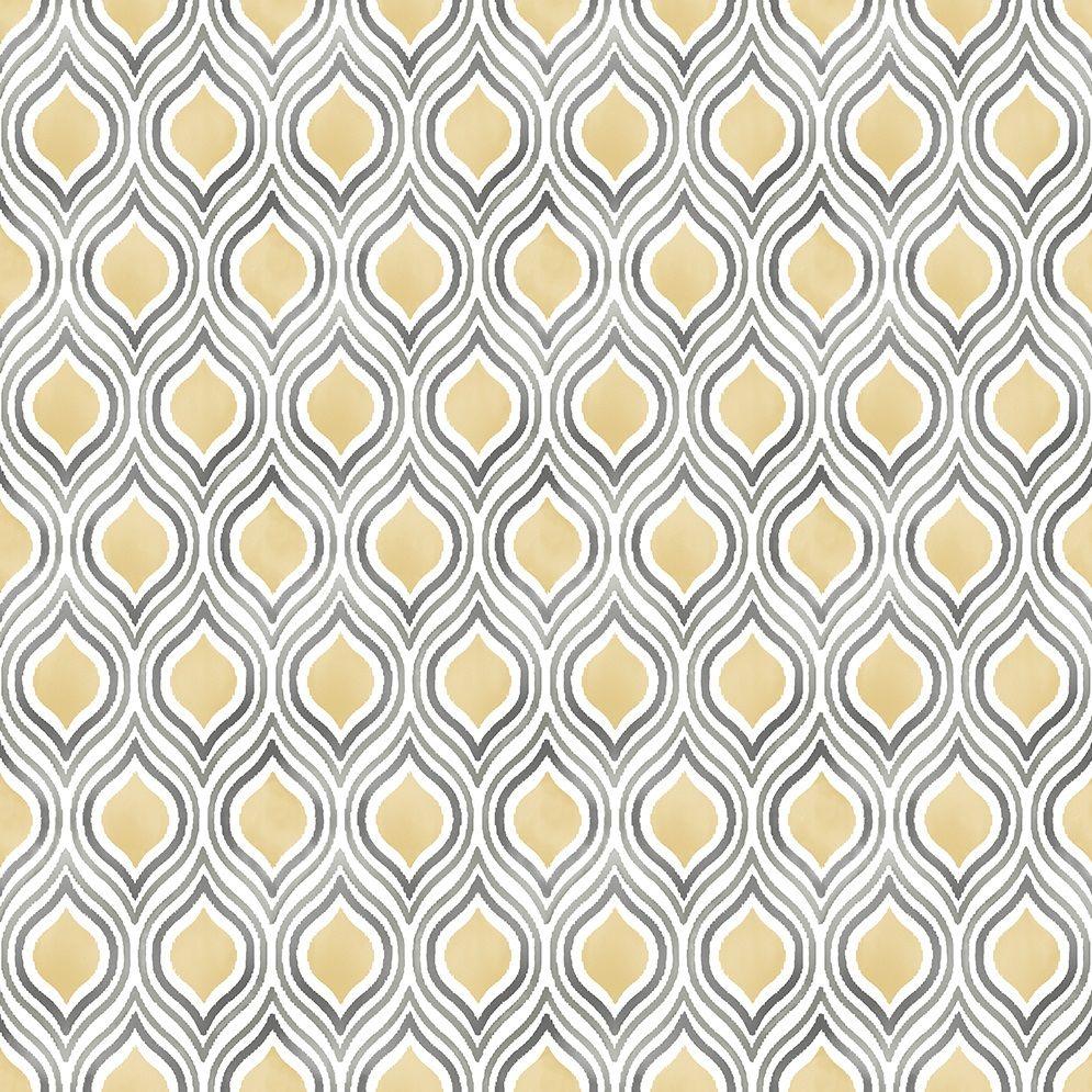 A Street Prints Plume Yellow Wallpaper FD22716