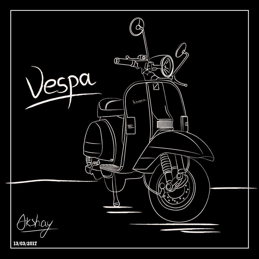Vespa Sketch!, Akshay Kumar