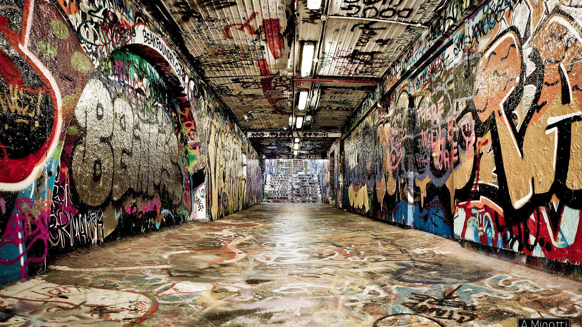 Graffiti, Hip Hop, Rap Culture, Street Art, Tunnel, Street